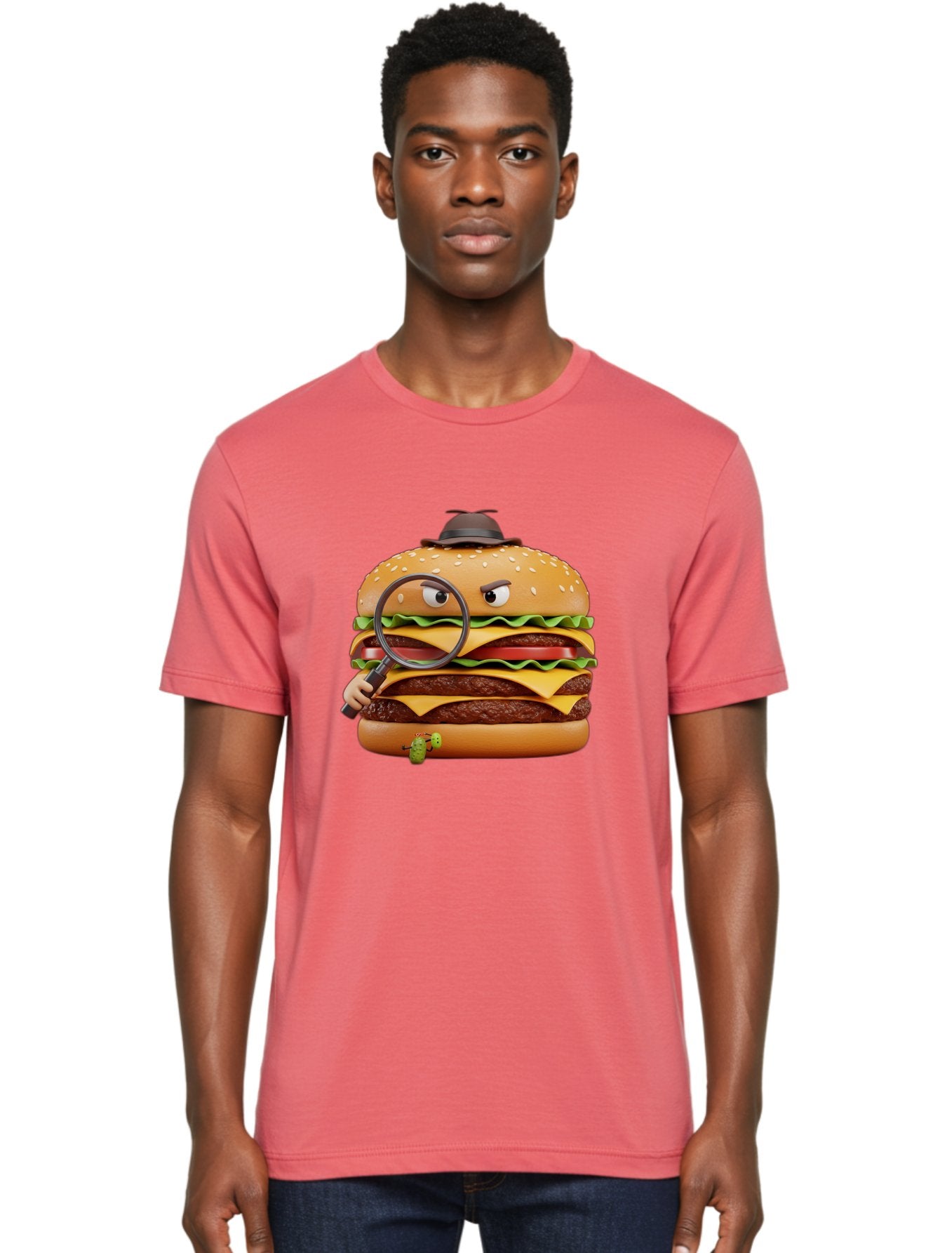 Detective-Burger Men'S Graphic Tee, 100% Cotton, Comfortable Casual Summer Wear, Machine Washable, Vintage Camera, Old Camera, Antique Camera, Black Camera, Classic Photography, Photography Equipment, Nostalgic Device, Film Camera, Camera Art Bam250 24