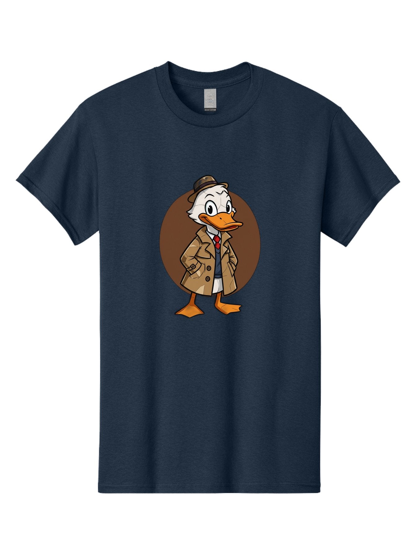Detective-Duck-1 Men'S Graphic Tee, 100% Cotton, Comfortable Casual Summer Wear, Machine Washable, Vintage Camera, Old Camera, Antique Camera, Black Camera, Classic Photography, Photography Equipment, Nostalgic Device, Film Camera, Camera Art Bam251