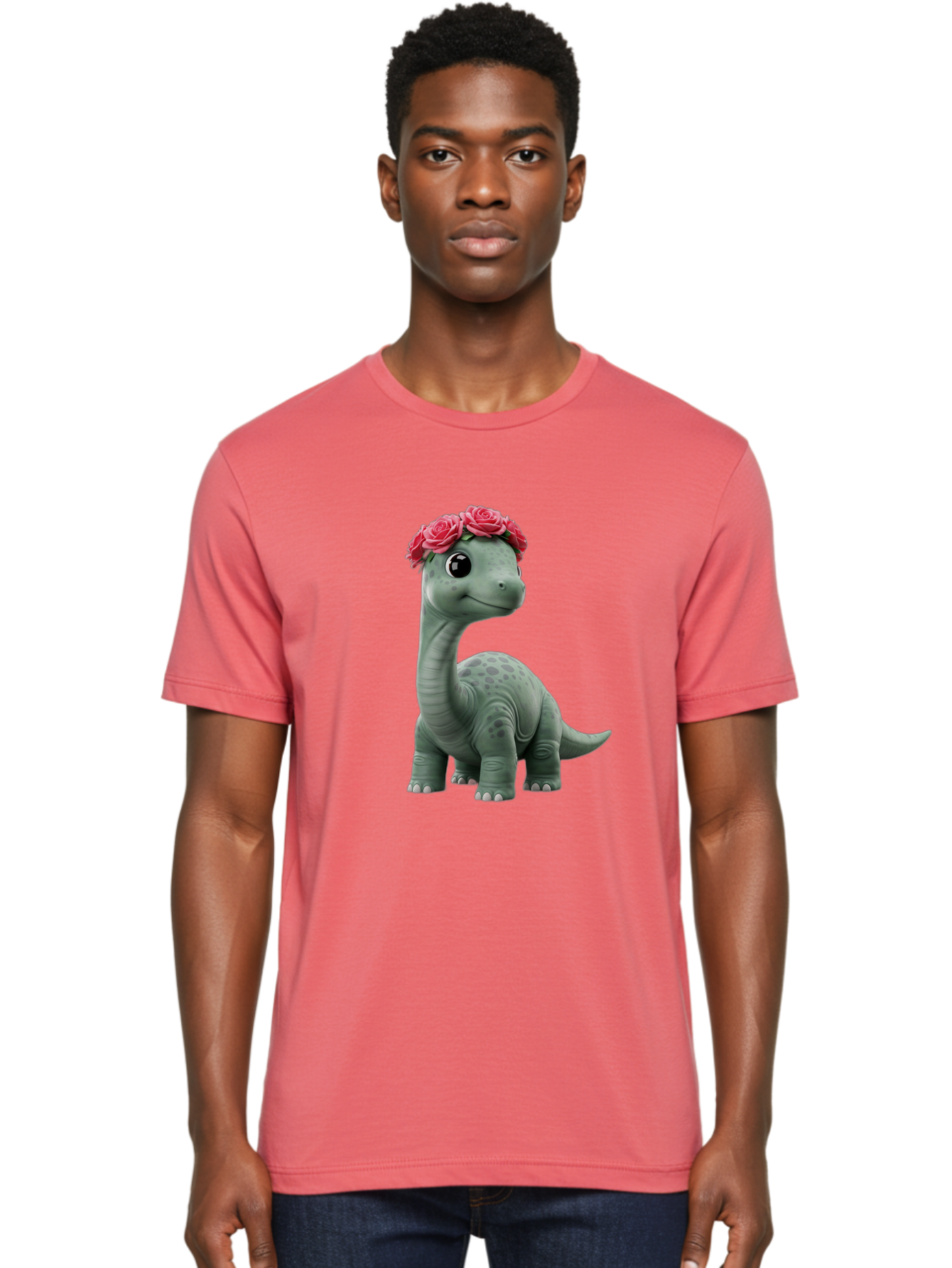 Dino-With-Flowers-Crown Men'S Graphic Tee, 100% Cotton, Comfortable Casual Summer Wear, Machine Washable, Vintage Camera, Old Camera, Antique Camera, Black Camera, Classic Photography, Photography Equipment, Nostalgic Device, Film Camera, Bam262 30