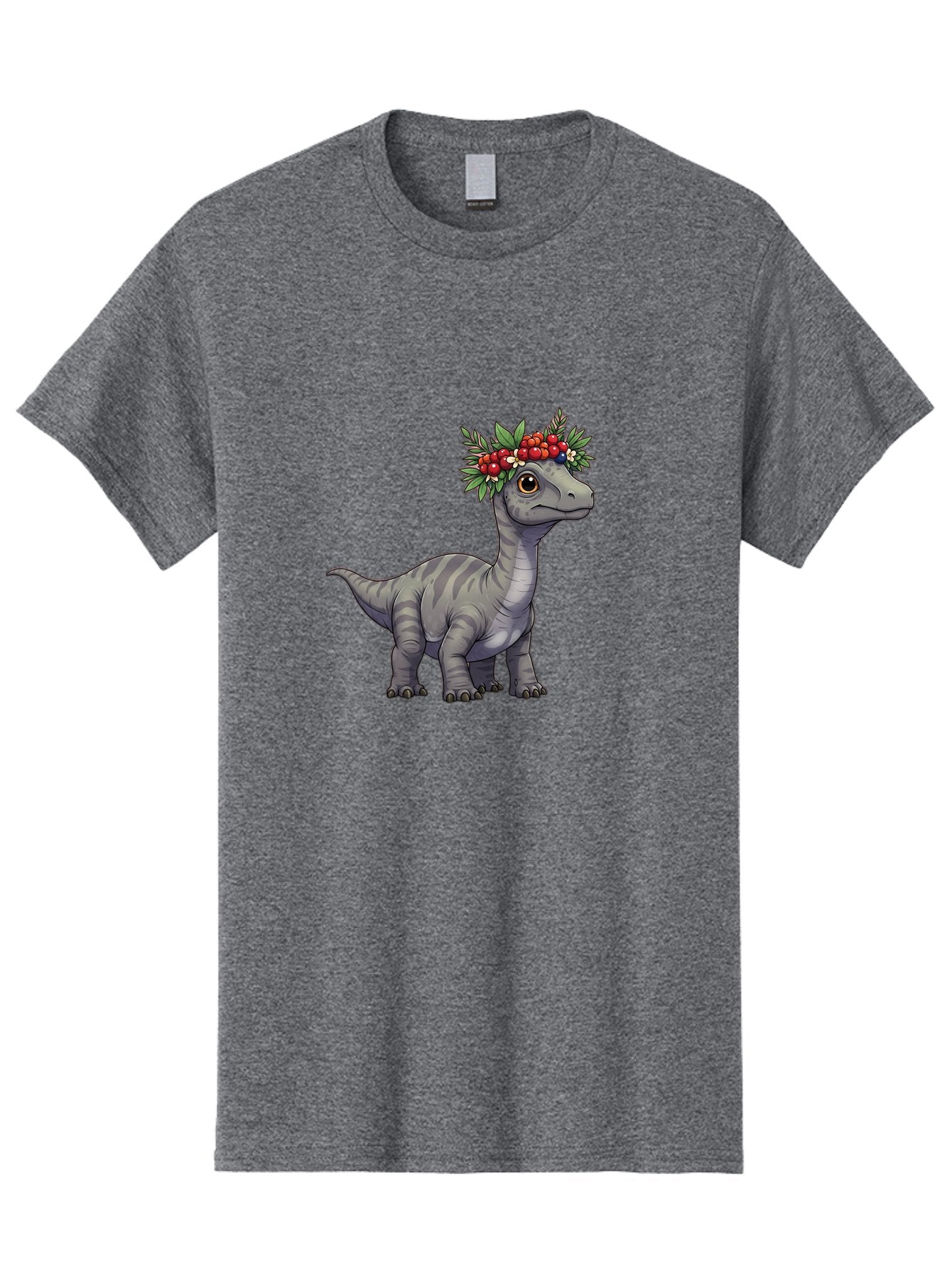Dinosaur-With-Flower-Crown-1 Men'S Graphic Tee, 100% Cotton, Comfortable Casual Summer Wear, Machine Washable, Vintage Camera, Old Camera, Antique Camera, Black Camera, Classic Photography, Photography Equipment, Nostalgic Device, Film Camera, Bam267