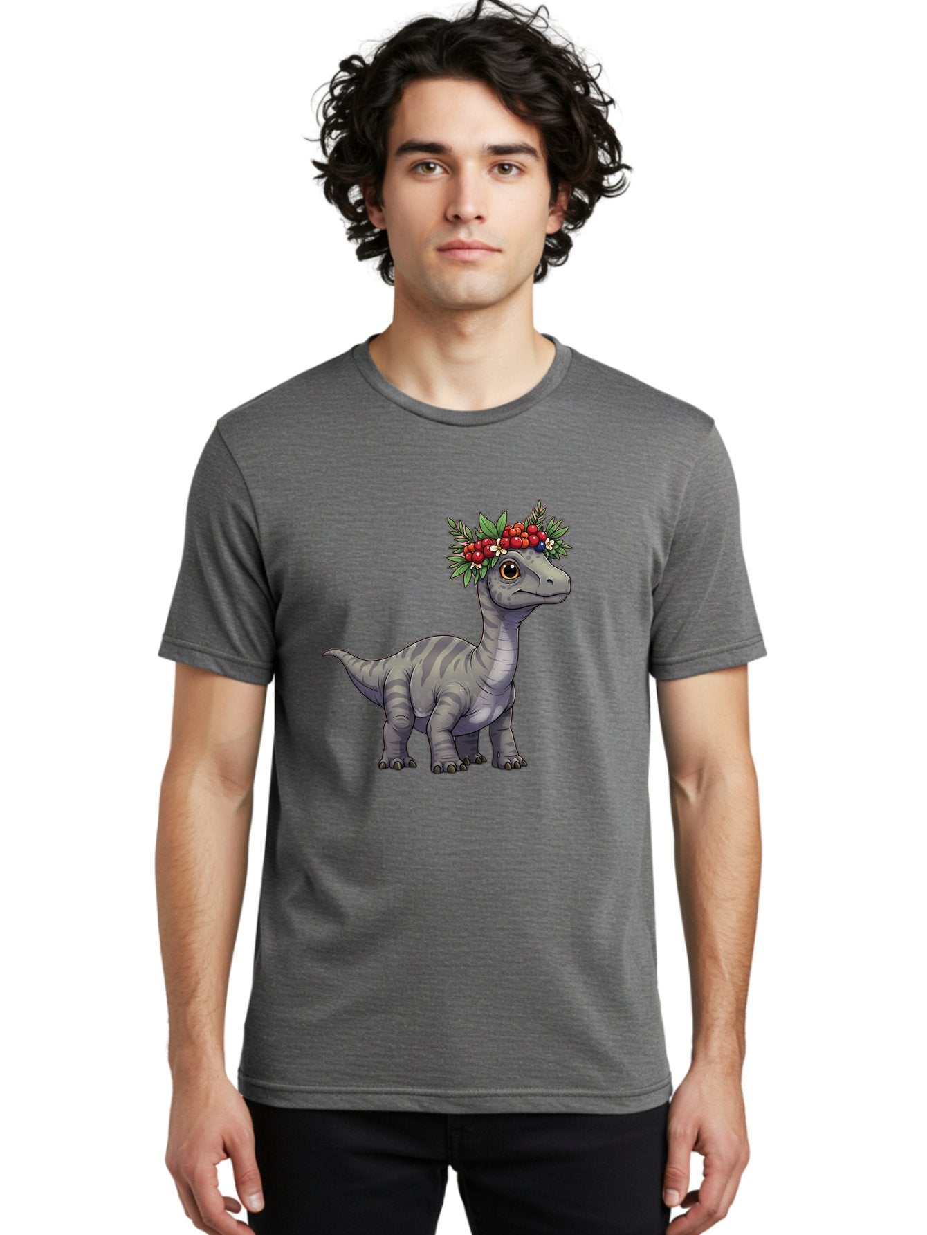 Dinosaur-With-Flower-Crown-1 Men'S Graphic Tee, 100% Cotton, Comfortable Casual Summer Wear, Machine Washable, Vintage Camera, Old Camera, Antique Camera, Black Camera, Classic Photography, Photography Equipment, Nostalgic Device, Film Camera, Bam267 21