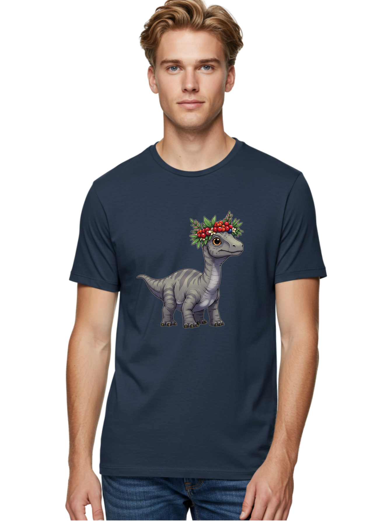 Dinosaur-With-Flower-Crown-1 Men'S Graphic Tee, 100% Cotton, Comfortable Casual Summer Wear, Machine Washable, Vintage Camera, Old Camera, Antique Camera, Black Camera, Classic Photography, Photography Equipment, Nostalgic Device, Film Camera, Bam267 21