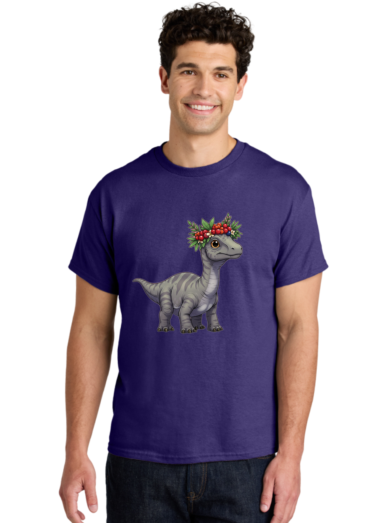 Dinosaur-With-Flower-Crown-1 Men'S Graphic Tee, 100% Cotton, Comfortable Casual Summer Wear, Machine Washable, Vintage Camera, Old Camera, Antique Camera, Black Camera, Classic Photography, Photography Equipment, Nostalgic Device, Film Camera, Bam267 23