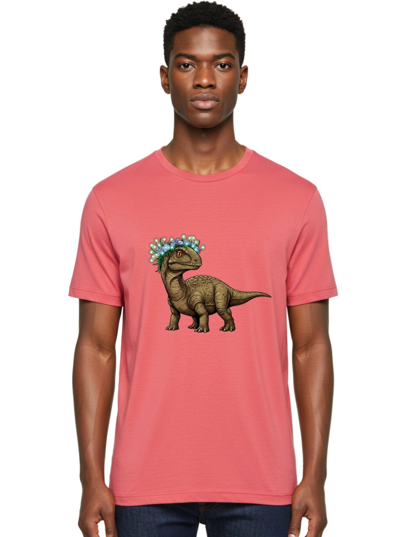 Dinosaur-With-Flower-Crown-2 Men'S Graphic Tee, 100% Cotton, Comfortable Casual Summer Wear, Machine Washable, Vintage Camera, Old Camera, Antique Camera, Black Camera, Classic Photography, Photography Equipment, Nostalgic Device, Film Camera, Bam268 28