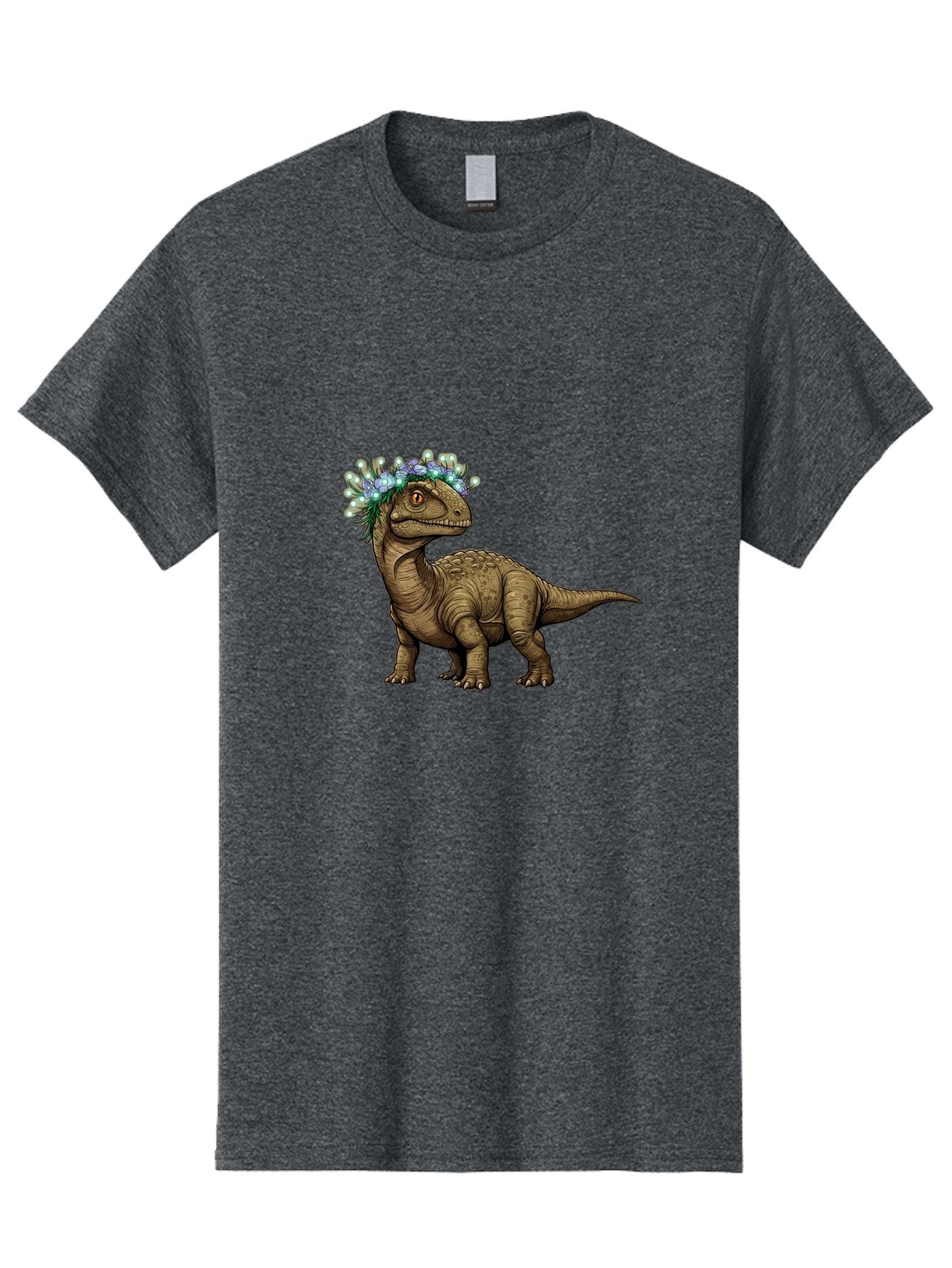 Dinosaur-With-Flower-Crown-2 Men'S Graphic Tee, 100% Cotton, Comfortable Casual Summer Wear, Machine Washable, Vintage Camera, Old Camera, Antique Camera, Black Camera, Classic Photography, Photography Equipment, Nostalgic Device, Film Camera, Bam268