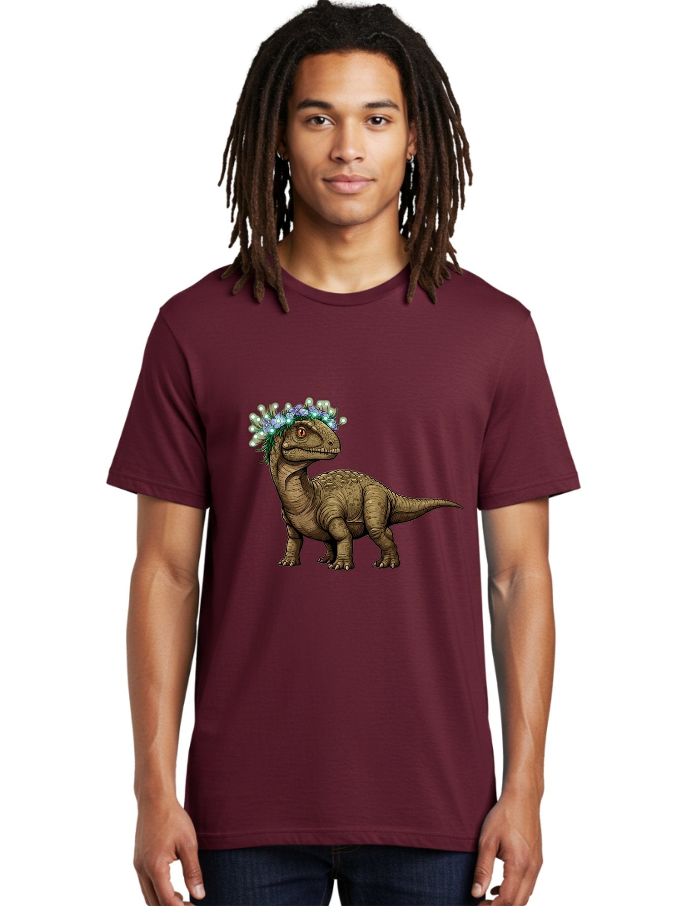 Dinosaur-With-Flower-Crown-2 Men'S Graphic Tee, 100% Cotton, Comfortable Casual Summer Wear, Machine Washable, Vintage Camera, Old Camera, Antique Camera, Black Camera, Classic Photography, Photography Equipment, Nostalgic Device, Film Camera, Bam268 29