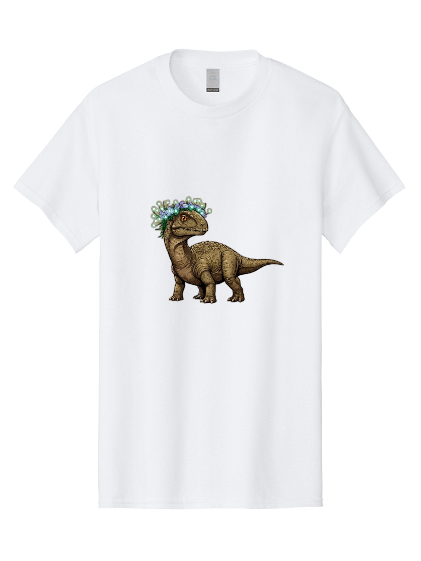 Dinosaur-With-Flower-Crown-2 Men'S Graphic Tee, 100% Cotton, Comfortable Casual Summer Wear, Machine Washable, Vintage Camera, Old Camera, Antique Camera, Black Camera, Classic Photography, Photography Equipment, Nostalgic Device, Film Camera, Bam268 6