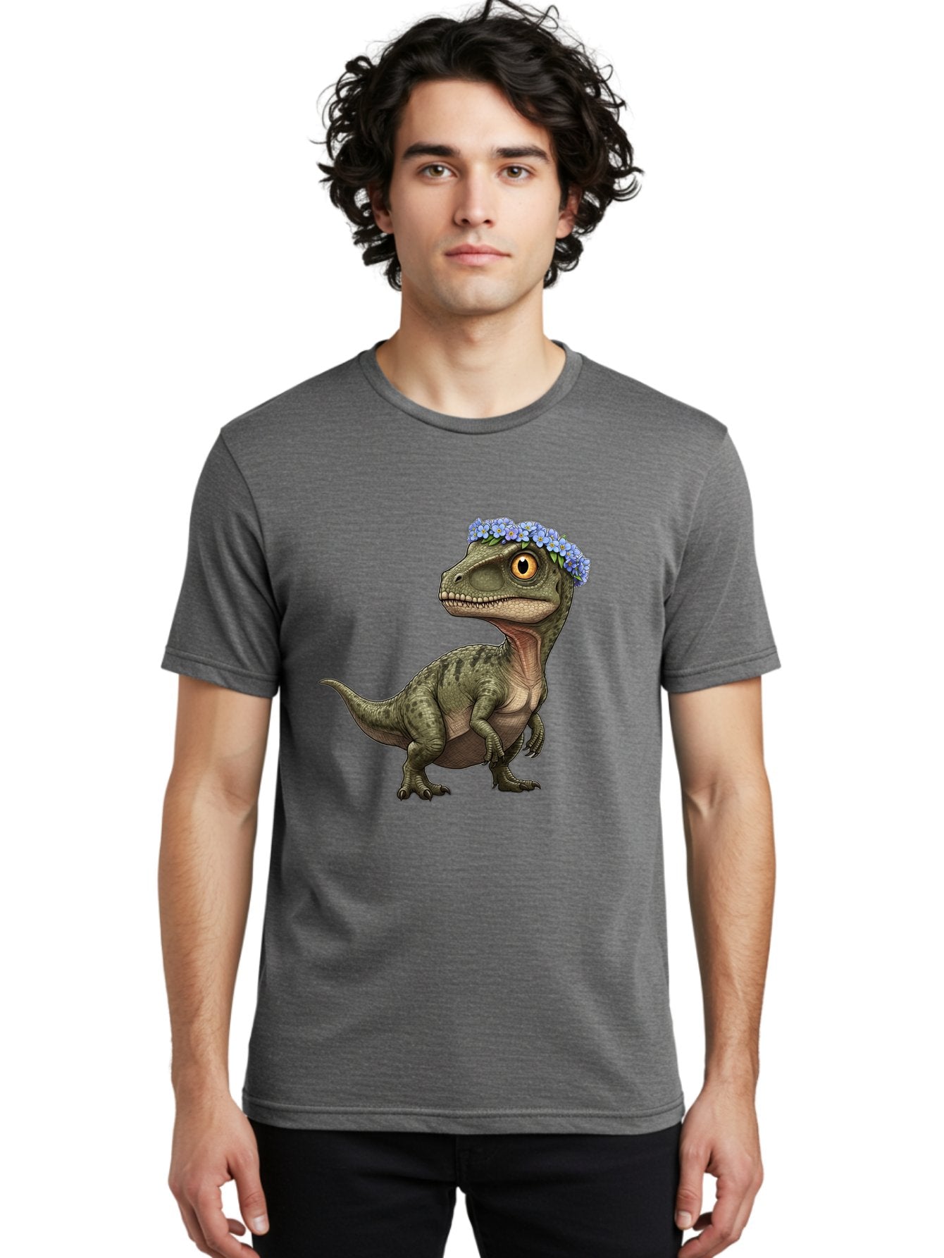 Dinosaur-With-Flower-Crown Men'S Graphic Tee, 100% Cotton, Comfortable Casual Summer Wear, Machine Washable, Vintage Camera, Old Camera, Antique Camera, Black Camera, Classic Photography, Photography Equipment, Nostalgic Device, Film Camera, Bam269 22