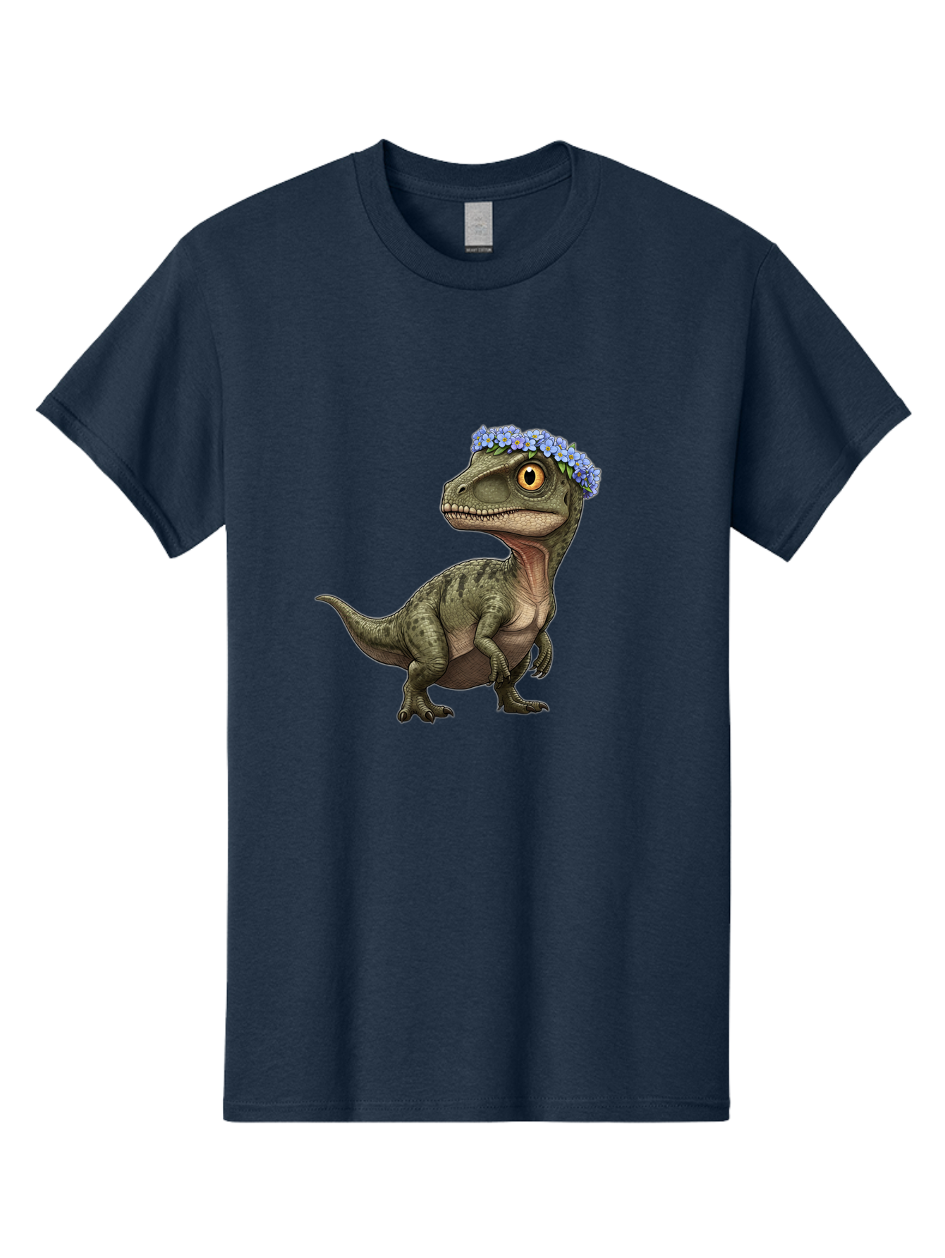 Dinosaur-With-Flower-Crown Men'S Graphic Tee, 100% Cotton, Comfortable Casual Summer Wear, Machine Washable, Vintage Camera, Old Camera, Antique Camera, Black Camera, Classic Photography, Photography Equipment, Nostalgic Device, Film Camera, Bam269
