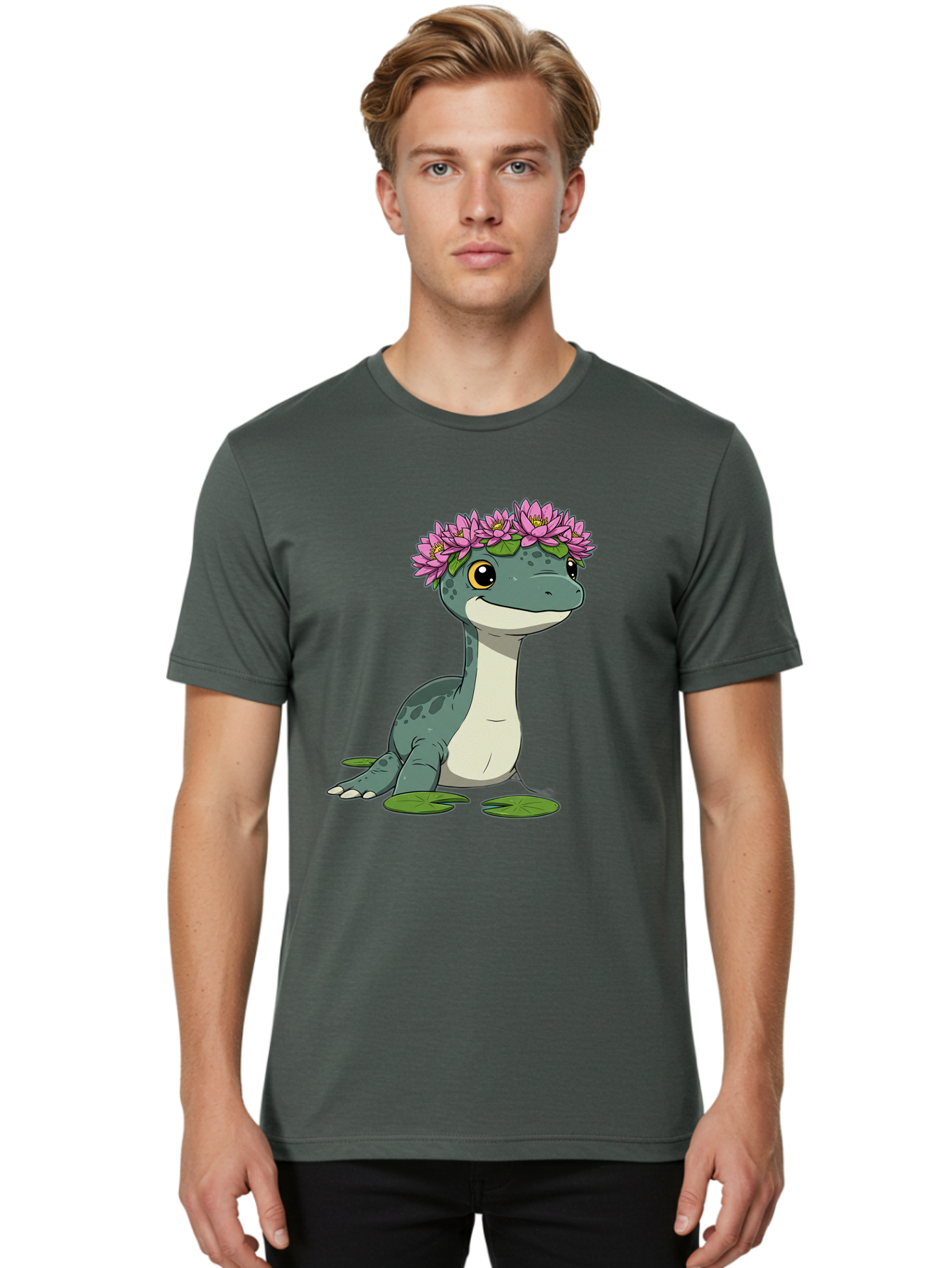 Dinosaur-With-Flower-Wreath Men'S Graphic Tee, 100% Cotton, Comfortable Casual Summer Wear, Machine Washable, Vintage Camera, Old Camera, Antique Camera, Black Camera, Classic Photography, Photography Equipment, Nostalgic Device, Film Camera, Bam270 29