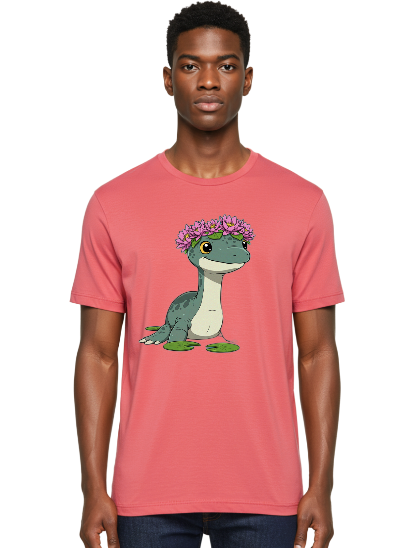 Dinosaur-With-Flower-Wreath Men'S Graphic Tee, 100% Cotton, Comfortable Casual Summer Wear, Machine Washable, Vintage Camera, Old Camera, Antique Camera, Black Camera, Classic Photography, Photography Equipment, Nostalgic Device, Film Camera, Bam270 26