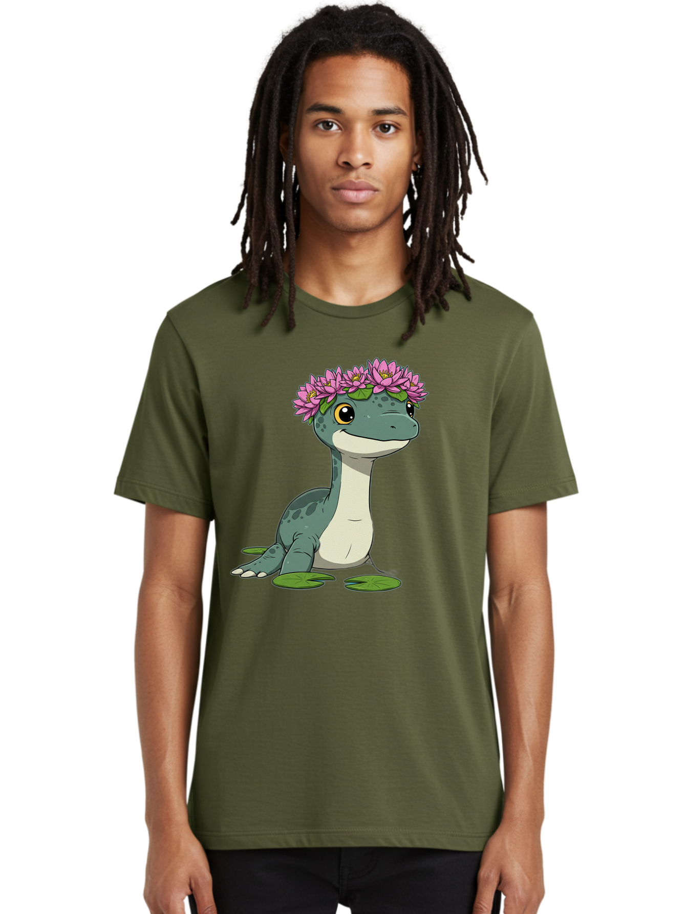 Dinosaur-With-Flower-Wreath Men'S Graphic Tee, 100% Cotton, Comfortable Casual Summer Wear, Machine Washable, Vintage Camera, Old Camera, Antique Camera, Black Camera, Classic Photography, Photography Equipment, Nostalgic Device, Film Camera, Bam270 21