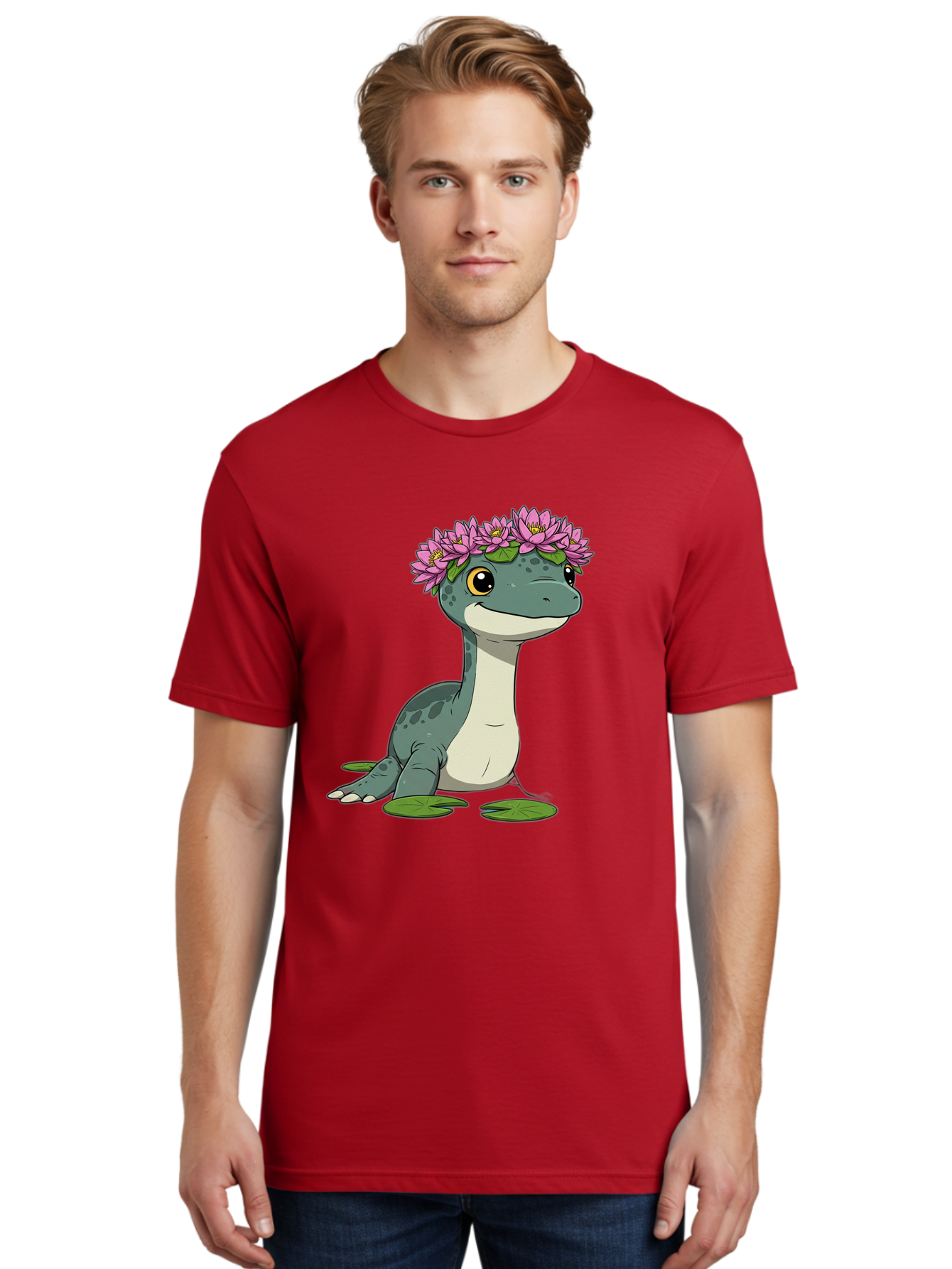 Dinosaur-With-Flower-Wreath Men'S Graphic Tee, 100% Cotton, Comfortable Casual Summer Wear, Machine Washable, Vintage Camera, Old Camera, Antique Camera, Black Camera, Classic Photography, Photography Equipment, Nostalgic Device, Film Camera, Bam270 20