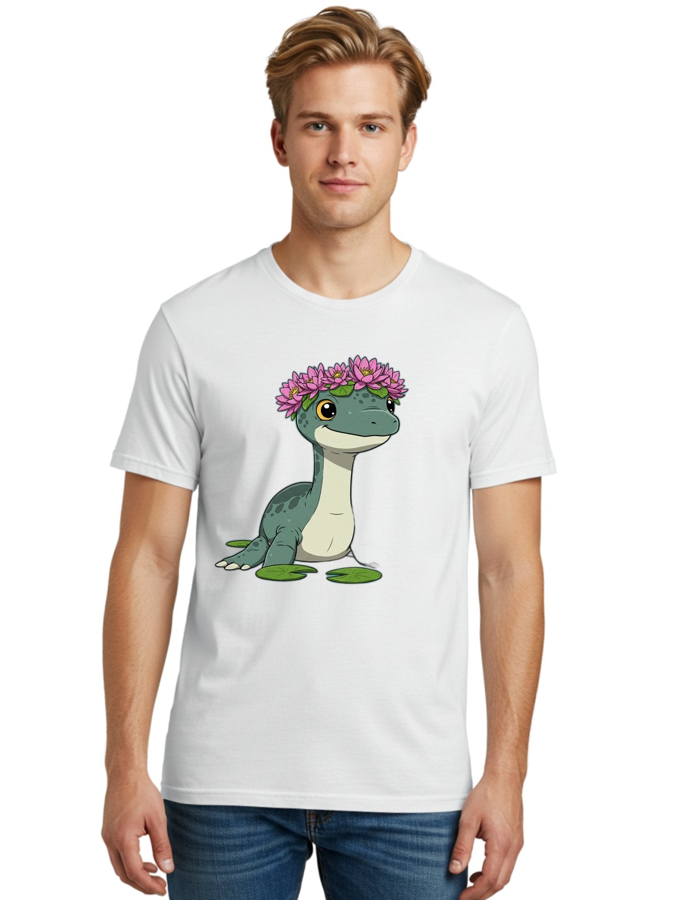 Dinosaur-With-Flower-Wreath Men'S Graphic Tee, 100% Cotton, Comfortable Casual Summer Wear, Machine Washable, Vintage Camera, Old Camera, Antique Camera, Black Camera, Classic Photography, Photography Equipment, Nostalgic Device, Film Camera, Bam270 27