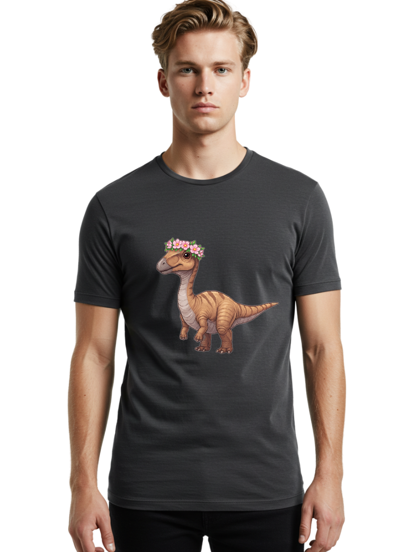Dinosaur-With-Flowers Men'S Graphic Tee, 100% Cotton, Comfortable Casual Summer Wear, Machine Washable, Vintage Camera, Old Camera, Antique Camera, Black Camera, Classic Photography, Photography Equipment, Nostalgic Device, Film Camera, Bam271 17