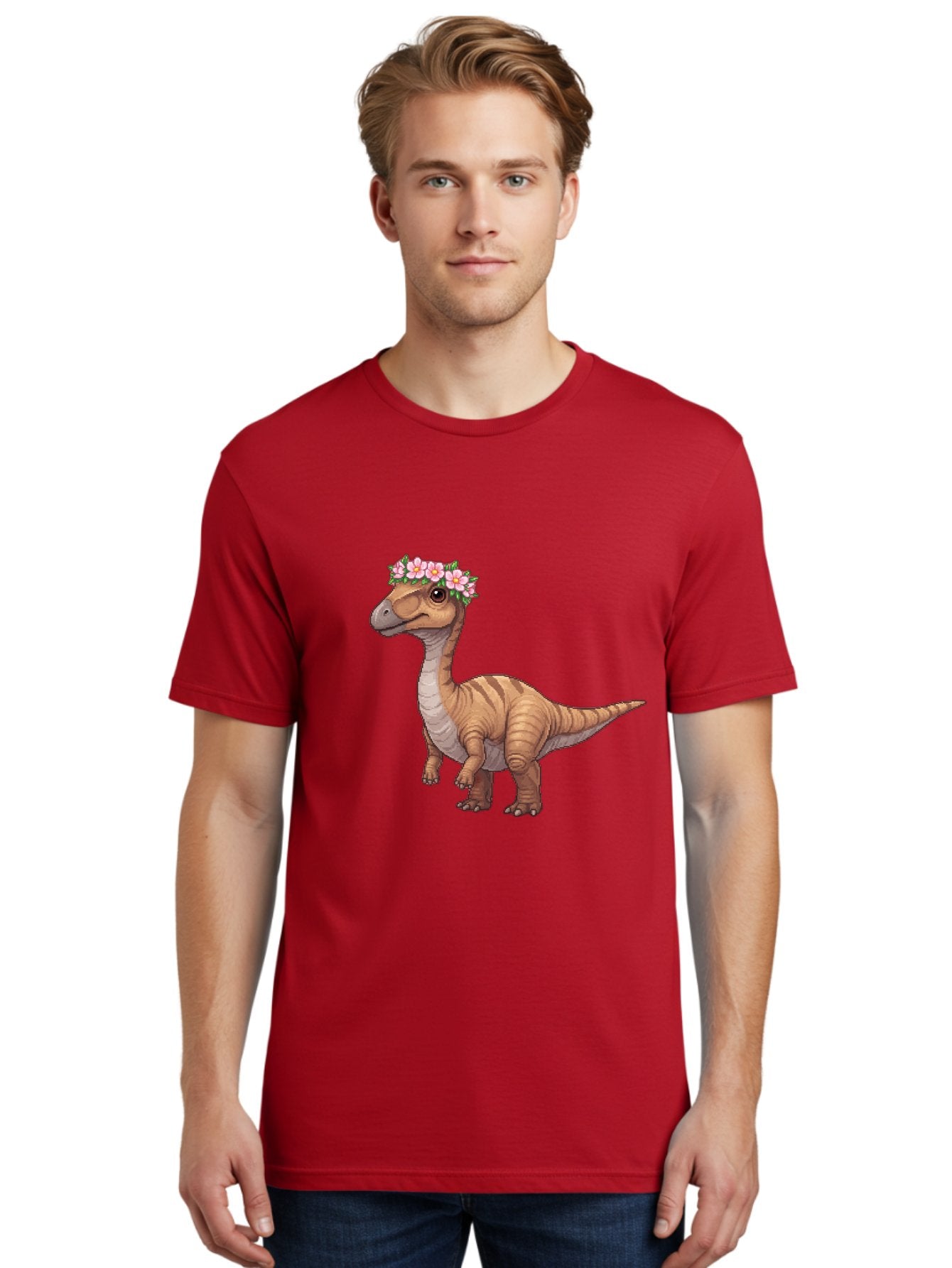 Dinosaur-With-Flowers Men'S Graphic Tee, 100% Cotton, Comfortable Casual Summer Wear, Machine Washable, Vintage Camera, Old Camera, Antique Camera, Black Camera, Classic Photography, Photography Equipment, Nostalgic Device, Film Camera, Bam271 24