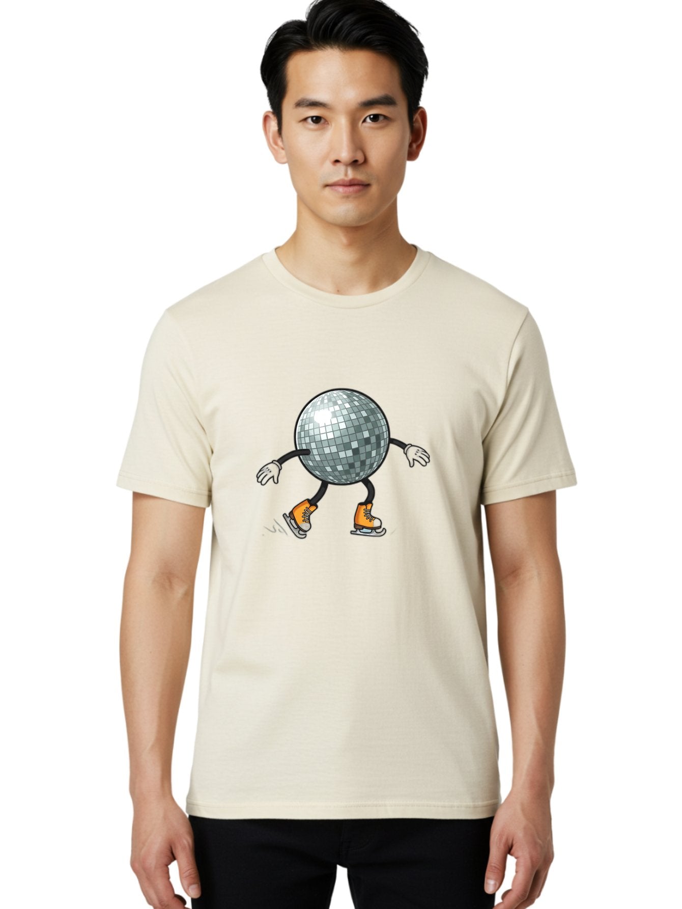 Disco-Ball-Ice-Skating Men'S Graphic Tee, 100% Cotton, Comfortable Casual Summer Wear, Machine Washable, Vintage Camera, Old Camera, Antique Camera, Black Camera, Classic Photography, Photography Equipment, Nostalgic Device, Film Camera, Bam282 21