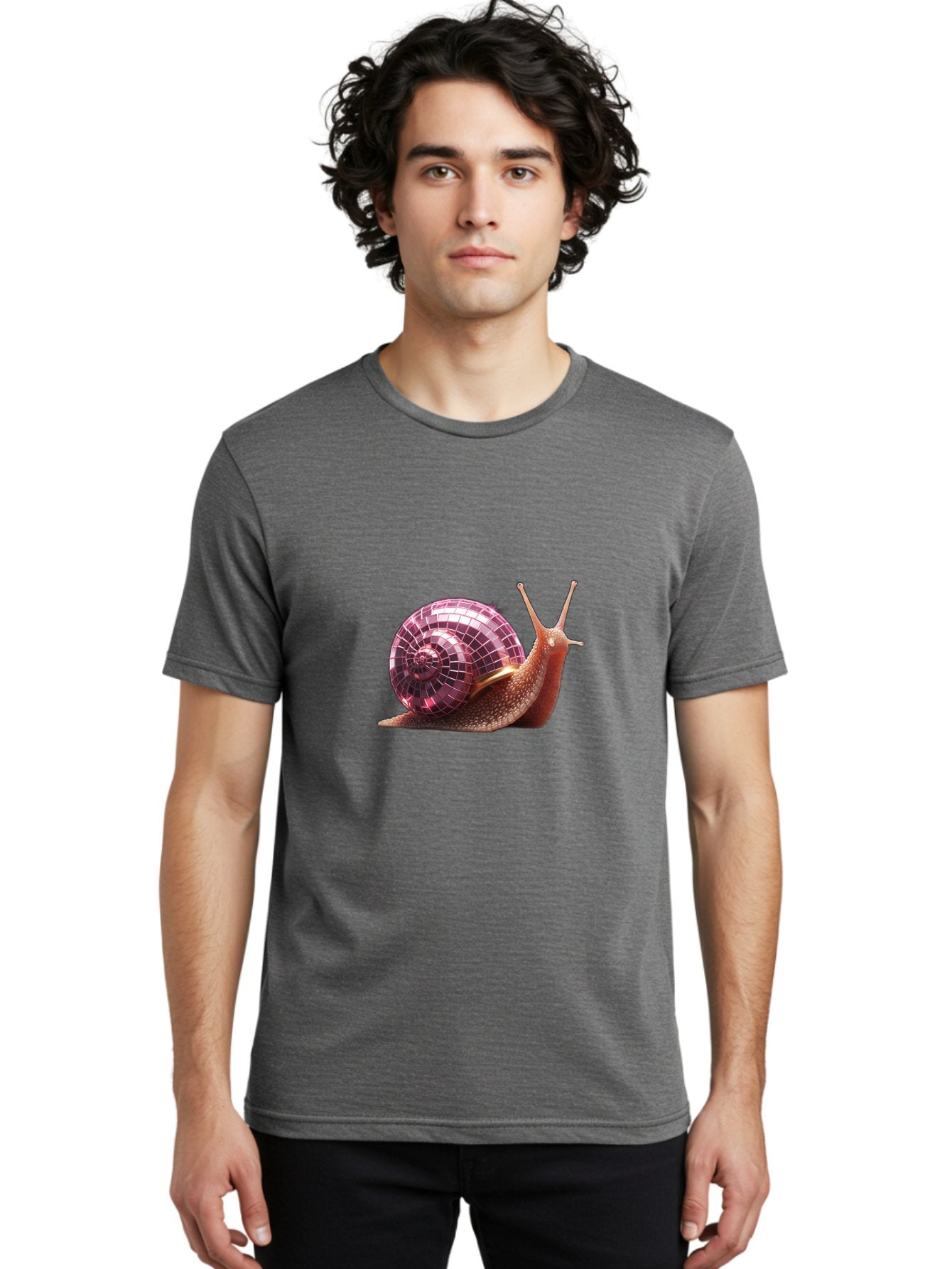 Disco-Snail-1 Men'S Graphic Tee, 100% Cotton, Comfortable Casual Summer Wear, Machine Washable, Vintage Camera, Old Camera, Antique Camera, Black Camera, Classic Photography, Photography Equipment, Nostalgic Device, Film Camera, Camera Art Bam286 29
