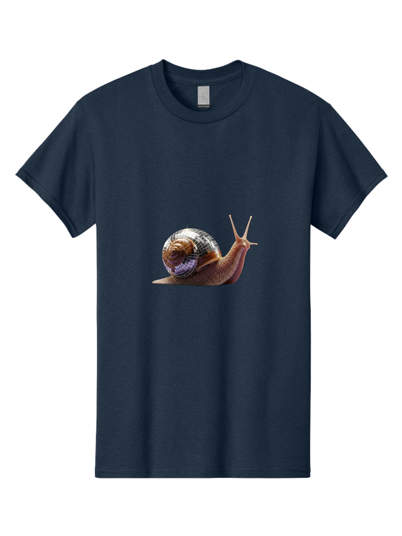 Disco-Snail-2 Men'S Graphic Tee, 100% Cotton, Comfortable Casual Summer Wear, Machine Washable, Vintage Camera, Old Camera, Antique Camera, Black Camera, Classic Photography, Photography Equipment, Nostalgic Device, Film Camera, Camera Art Bam287