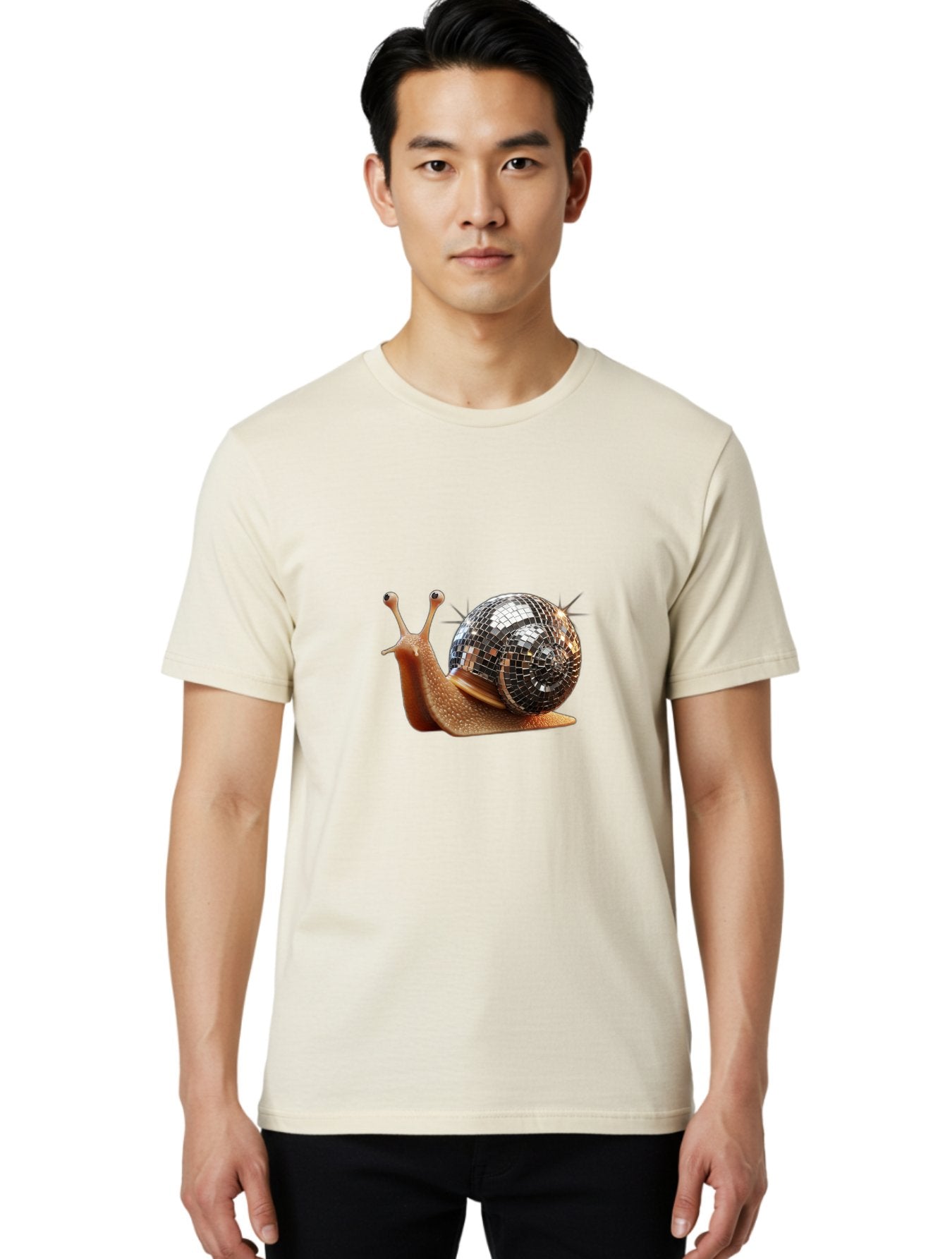 Disco-Snail-4 Men'S Graphic Tee, 100% Cotton, Comfortable Casual Summer Wear, Machine Washable, Vintage Camera, Old Camera, Antique Camera, Black Camera, Classic Photography, Photography Equipment, Nostalgic Device, Film Camera, Camera Art Bam289 22