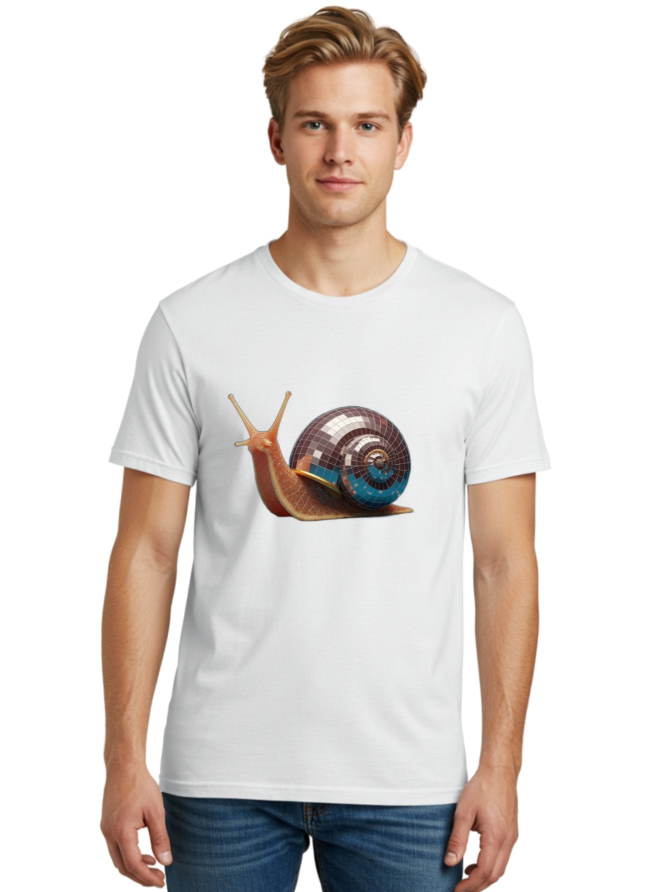 Disco-Snail-5 Men'S Graphic Tee, 100% Cotton, Comfortable Casual Summer Wear, Machine Washable, Vintage Camera, Old Camera, Antique Camera, Black Camera, Classic Photography, Photography Equipment, Nostalgic Device, Film Camera, Camera Art Bam290 18
