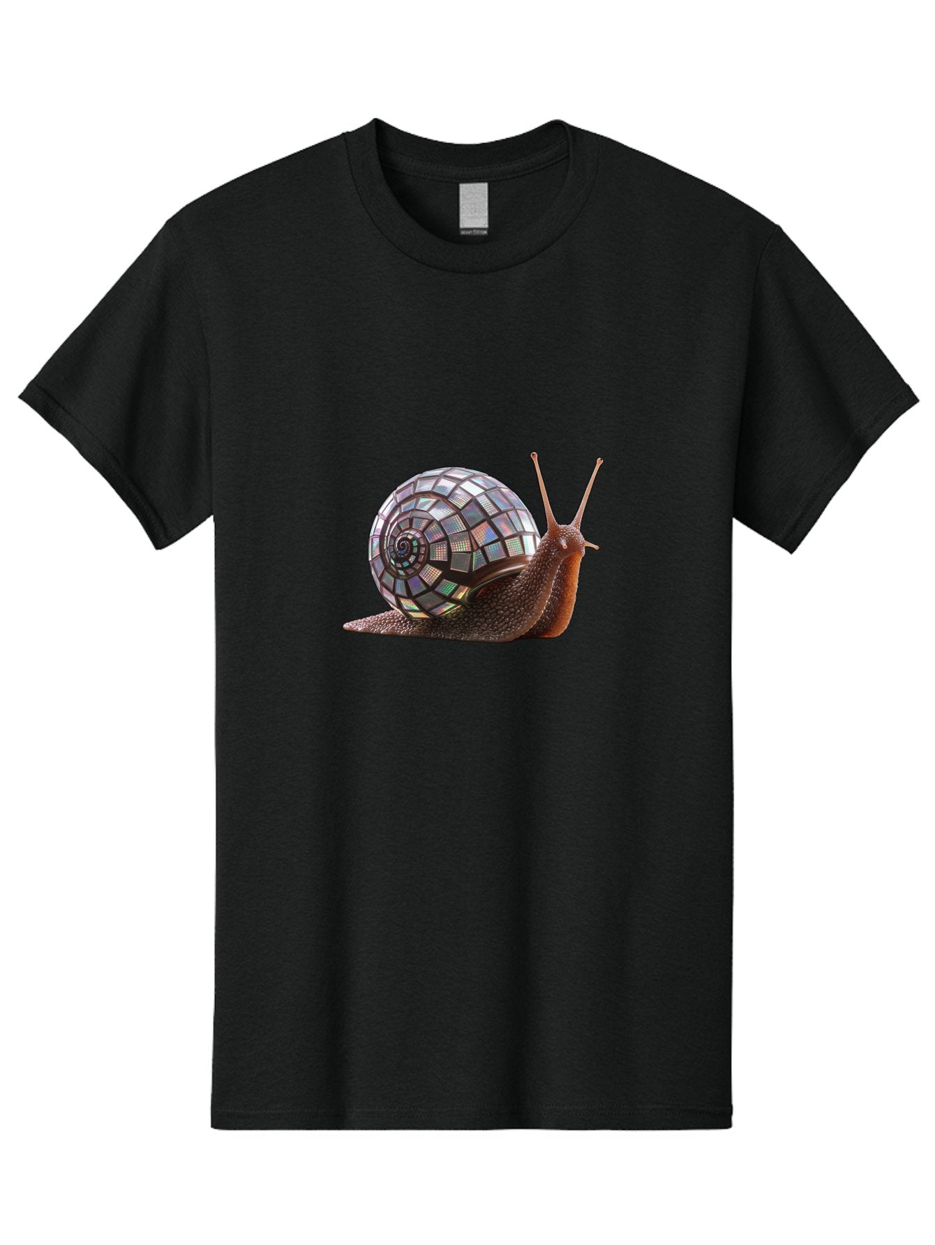 Disco-Snail-6 Men'S Graphic Tee, 100% Cotton, Comfortable Casual Summer Wear, Machine Washable, Vintage Camera, Old Camera, Antique Camera, Black Camera, Classic Photography, Photography Equipment, Nostalgic Device, Film Camera, Camera Art Bam291 8