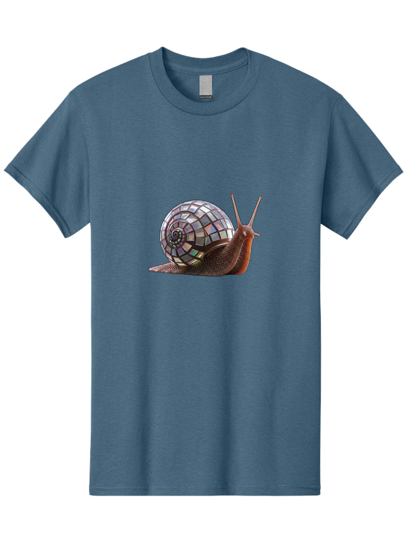 Disco-Snail-6 Men'S Graphic Tee, 100% Cotton, Comfortable Casual Summer Wear, Machine Washable, Vintage Camera, Old Camera, Antique Camera, Black Camera, Classic Photography, Photography Equipment, Nostalgic Device, Film Camera, Camera Art Bam291 6