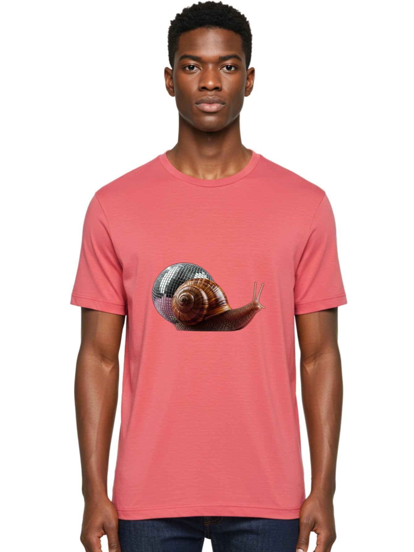 Disco-Snail-7 Men'S Graphic Tee, 100% Cotton, Comfortable Casual Summer Wear, Machine Washable, Vintage Camera, Old Camera, Antique Camera, Black Camera, Classic Photography, Photography Equipment, Nostalgic Device, Film Camera, Camera Art Bam292 24