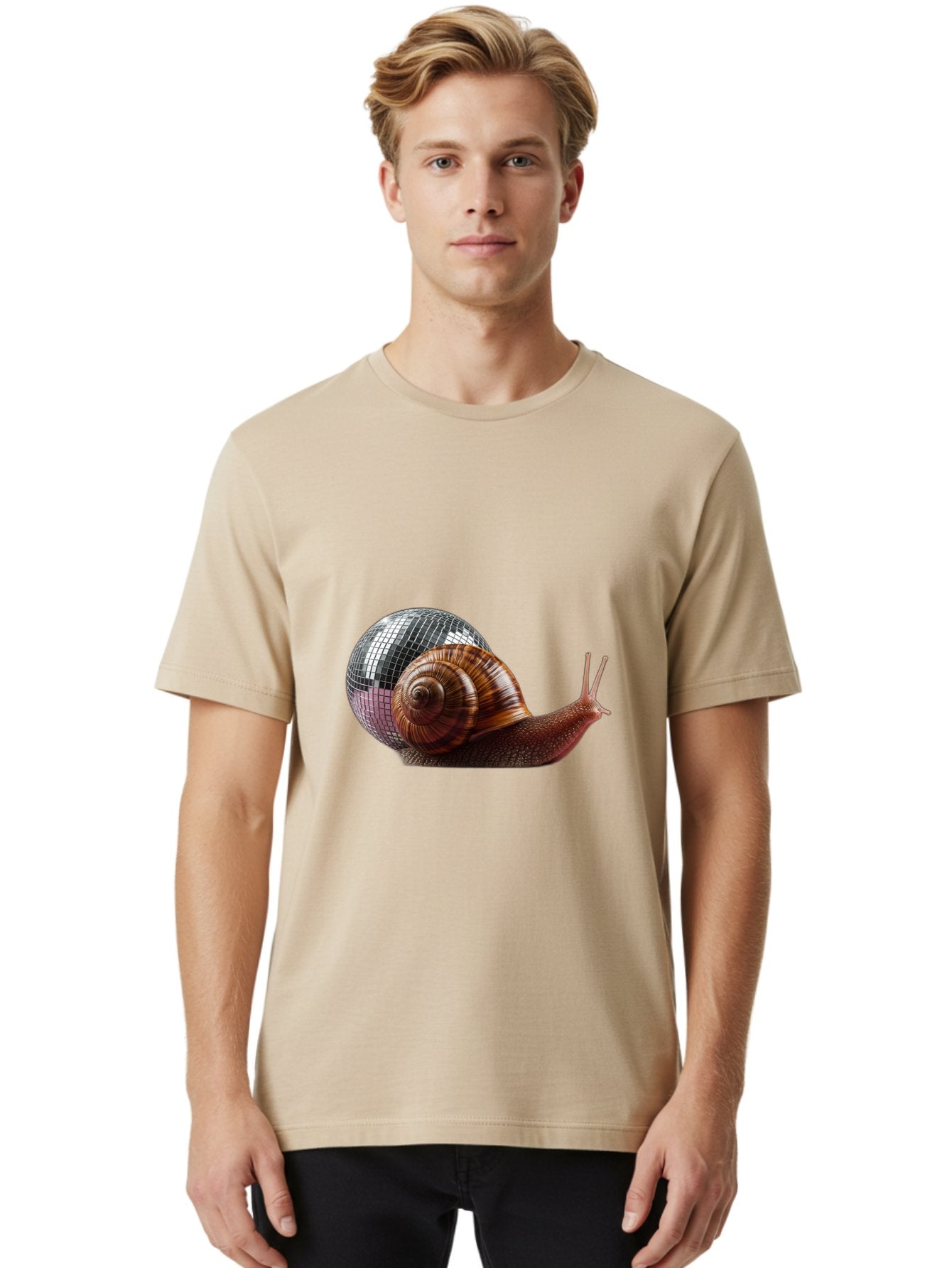 Disco-Snail-7 Men'S Graphic Tee, 100% Cotton, Comfortable Casual Summer Wear, Machine Washable, Vintage Camera, Old Camera, Antique Camera, Black Camera, Classic Photography, Photography Equipment, Nostalgic Device, Film Camera, Camera Art Bam292 19