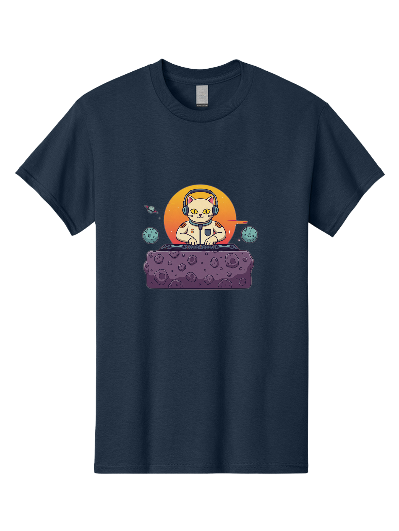 Dj-Astronaut-Cat Men'S Graphic Tee, 100% Cotton, Comfortable Casual Summer Wear, Machine Washable, Vintage Camera, Old Camera, Antique Camera, Black Camera, Classic Photography, Photography Equipment, Nostalgic Device, Film Camera, Camera Art Bam297