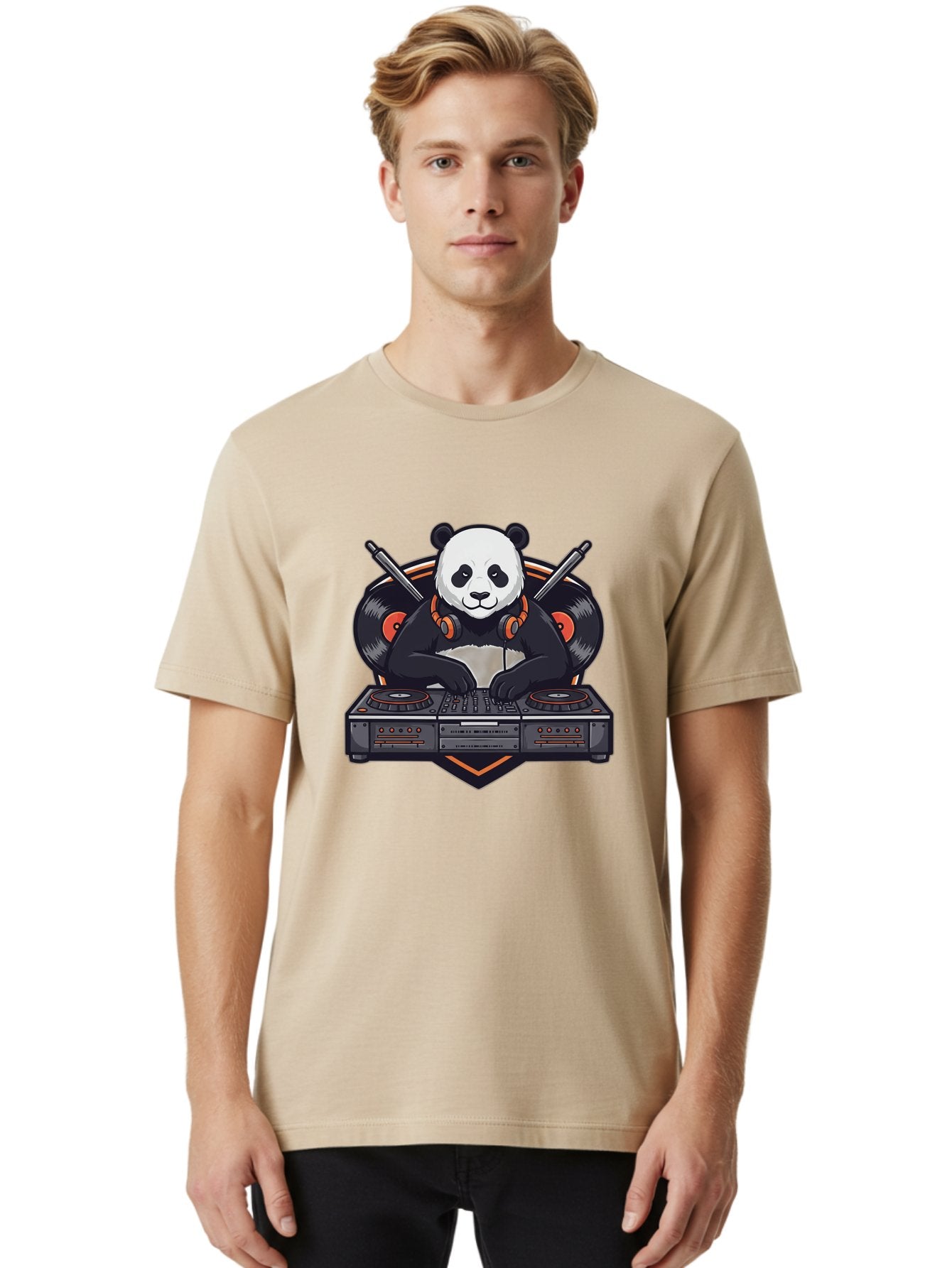 Dj-Panda-2 Men'S Graphic Tee, 100% Cotton, Comfortable Casual Summer Wear, Machine Washable, Vintage Camera, Old Camera, Antique Camera, Black Camera, Classic Photography, Photography Equipment, Nostalgic Device, Film Camera, Camera Art Bam304 27