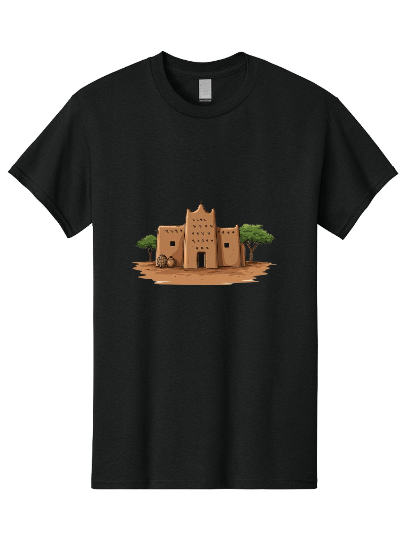 Djenne-Mosque-1 Men'S Graphic Tee, 100% Cotton, Comfortable Casual Summer Wear, Machine Washable, Vintage Camera, Old Camera, Antique Camera, Black Camera, Classic Photography, Photography Equipment, Nostalgic Device, Film Camera, Camera Art Bam307 12