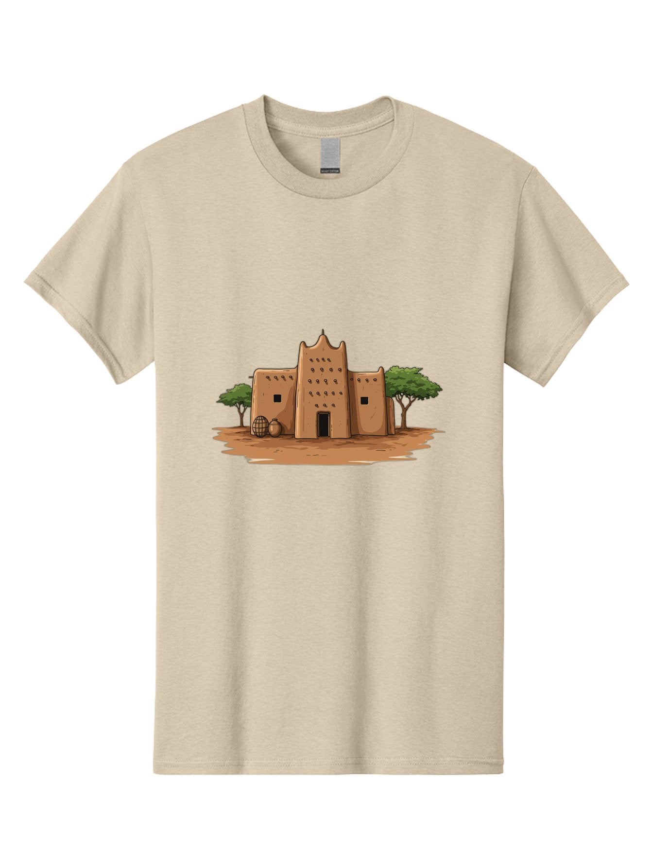 Djenne-Mosque-1 Men'S Graphic Tee, 100% Cotton, Comfortable Casual Summer Wear, Machine Washable, Vintage Camera, Old Camera, Antique Camera, Black Camera, Classic Photography, Photography Equipment, Nostalgic Device, Film Camera, Camera Art Bam307 5