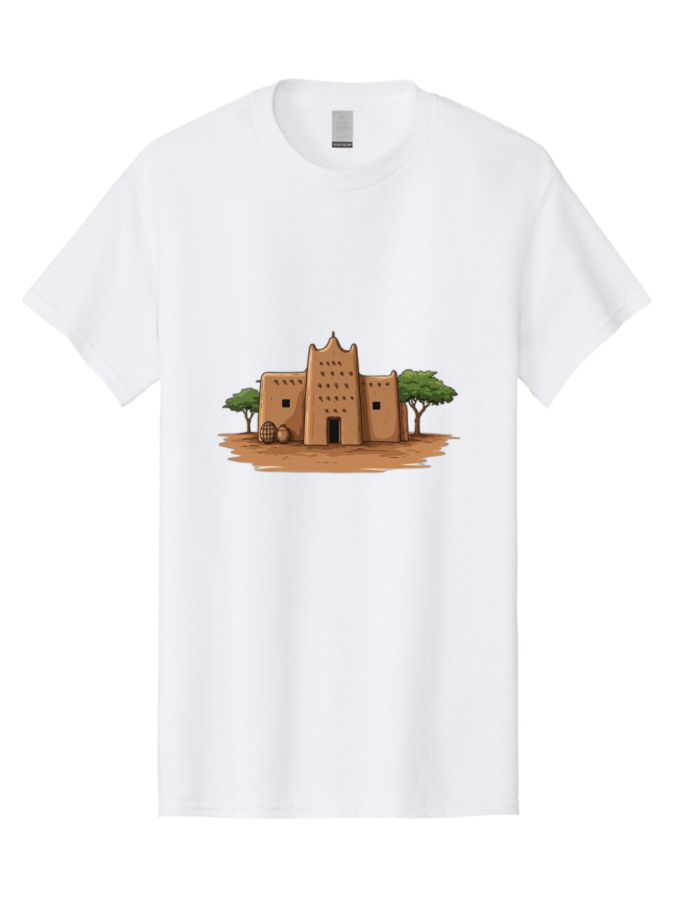Djenne-Mosque-1 Men'S Graphic Tee, 100% Cotton, Comfortable Casual Summer Wear, Machine Washable, Vintage Camera, Old Camera, Antique Camera, Black Camera, Classic Photography, Photography Equipment, Nostalgic Device, Film Camera, Camera Art Bam307 10