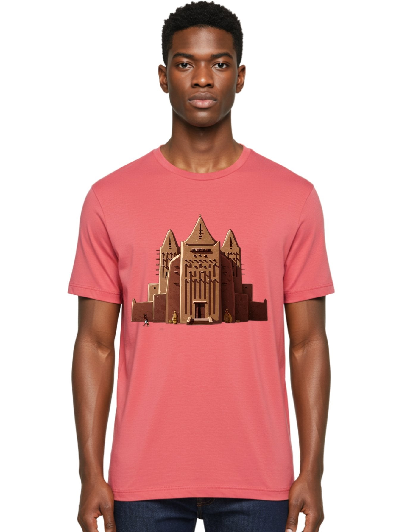 Djenne-Mosque Men'S Graphic Tee, 100% Cotton, Comfortable Casual Summer Wear, Machine Washable, Vintage Camera, Old Camera, Antique Camera, Black Camera, Classic Photography, Photography Equipment, Nostalgic Device, Film Camera, Camera Art Bam308 17