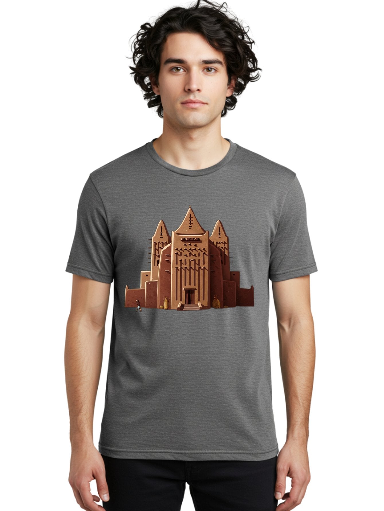 Djenne-Mosque Men'S Graphic Tee, 100% Cotton, Comfortable Casual Summer Wear, Machine Washable, Vintage Camera, Old Camera, Antique Camera, Black Camera, Classic Photography, Photography Equipment, Nostalgic Device, Film Camera, Camera Art Bam308 28