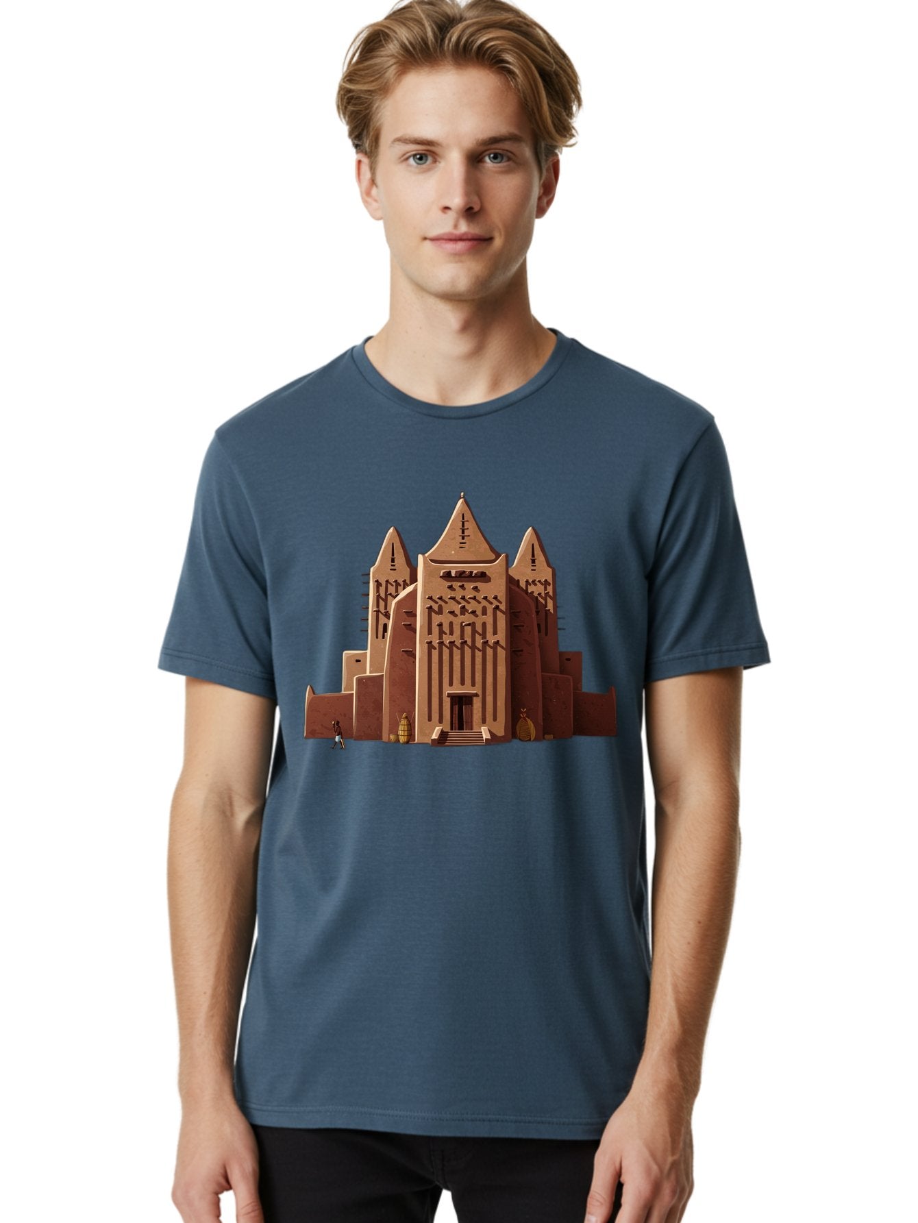 Djenne-Mosque Men'S Graphic Tee, 100% Cotton, Comfortable Casual Summer Wear, Machine Washable, Vintage Camera, Old Camera, Antique Camera, Black Camera, Classic Photography, Photography Equipment, Nostalgic Device, Film Camera, Camera Art Bam308 27