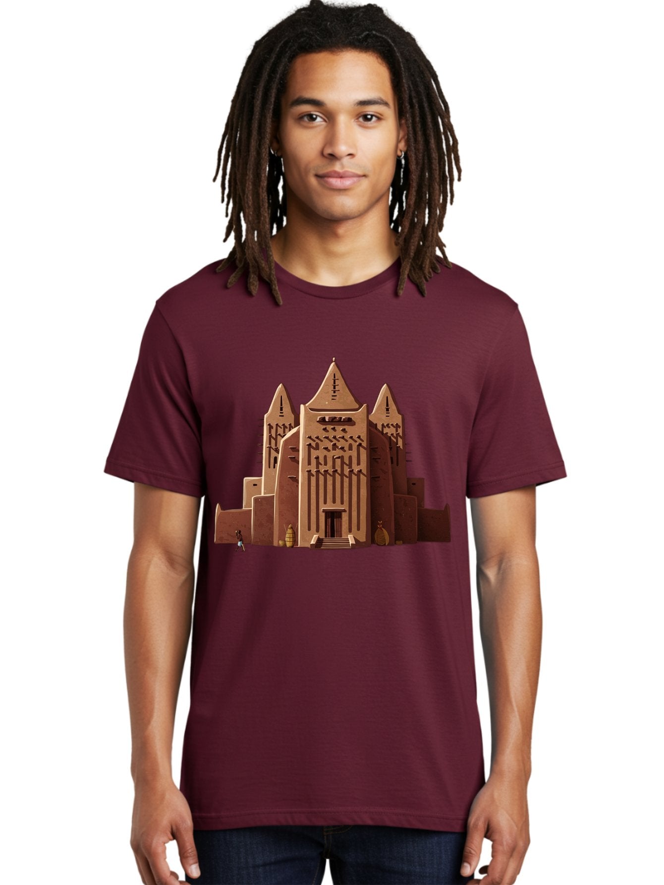 Djenne-Mosque Men'S Graphic Tee, 100% Cotton, Comfortable Casual Summer Wear, Machine Washable, Vintage Camera, Old Camera, Antique Camera, Black Camera, Classic Photography, Photography Equipment, Nostalgic Device, Film Camera, Camera Art Bam308 26