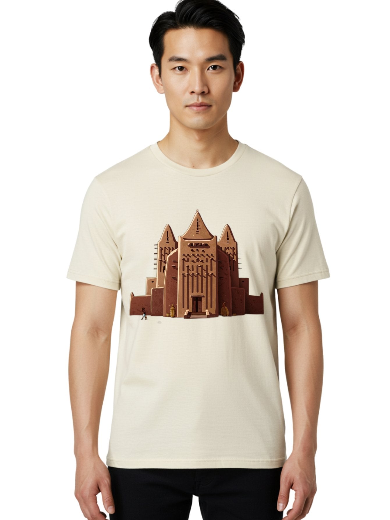 Djenne-Mosque Men'S Graphic Tee, 100% Cotton, Comfortable Casual Summer Wear, Machine Washable, Vintage Camera, Old Camera, Antique Camera, Black Camera, Classic Photography, Photography Equipment, Nostalgic Device, Film Camera, Camera Art Bam308 16