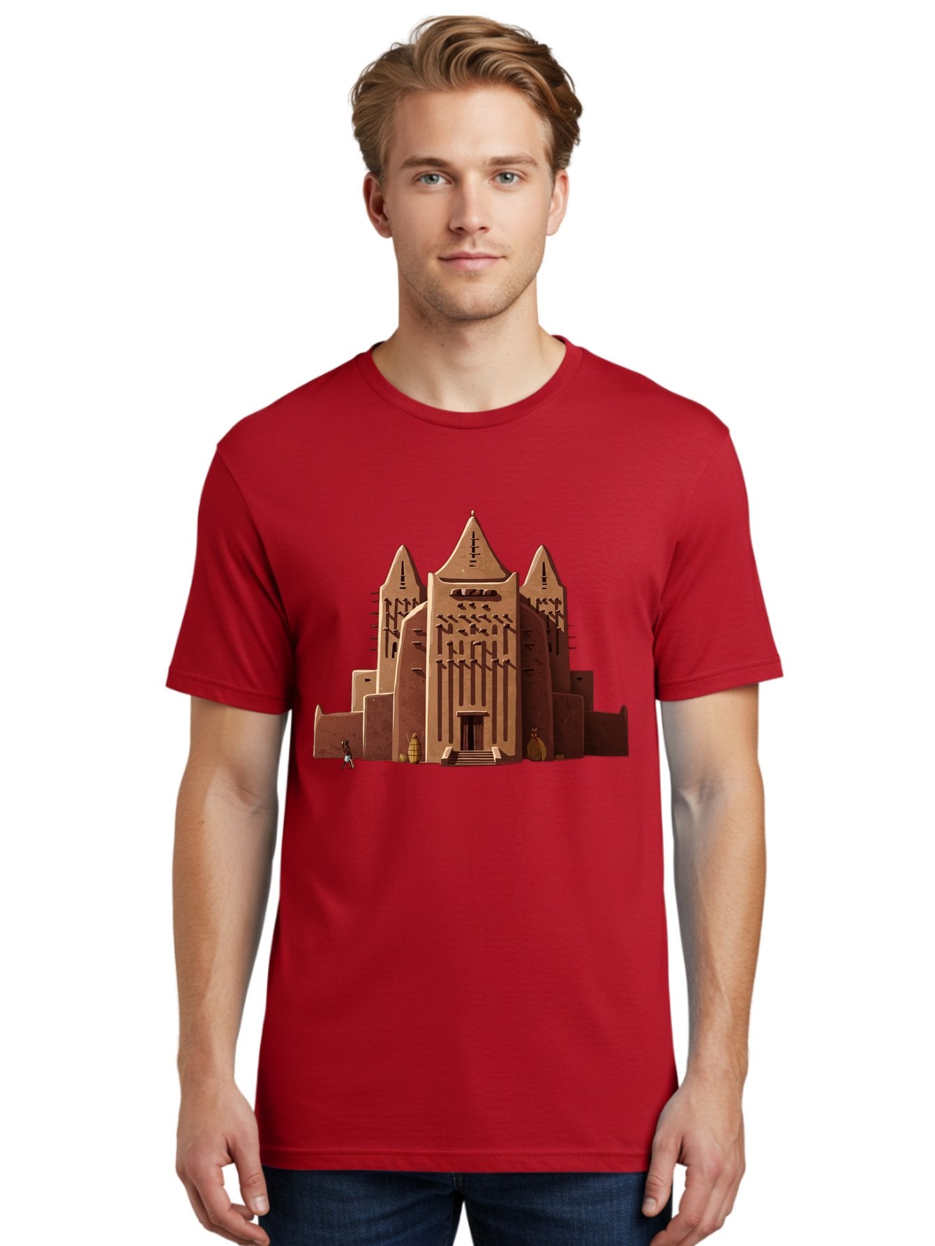 Djenne-Mosque Men'S Graphic Tee, 100% Cotton, Comfortable Casual Summer Wear, Machine Washable, Vintage Camera, Old Camera, Antique Camera, Black Camera, Classic Photography, Photography Equipment, Nostalgic Device, Film Camera, Camera Art Bam308 19