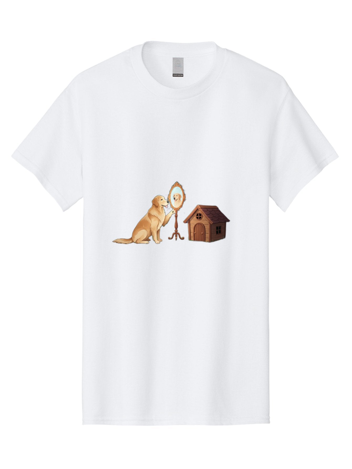 Dog-And-Mirror Men'S Graphic Tee, 100% Cotton, Comfortable Casual Summer Wear, Machine Washable, Vintage Camera, Old Camera, Antique Camera, Black Camera, Classic Photography, Photography Equipment, Nostalgic Device, Film Camera, Camera Art Bam310 10