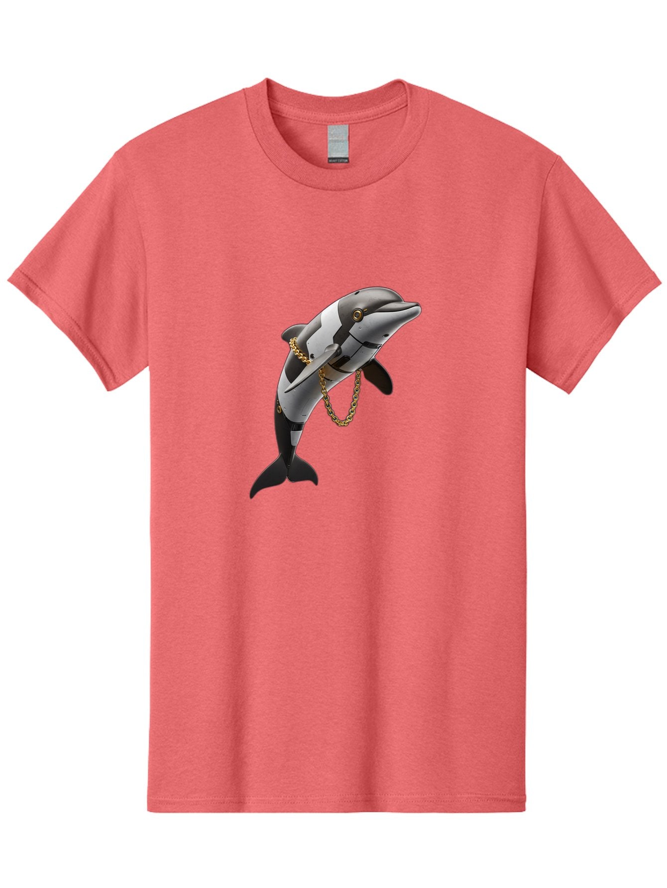 Dolphin-With-Chain-1 Men'S Graphic Tee, 100% Cotton, Comfortable Casual Summer Wear, Machine Washable, Vintage Camera, Old Camera, Antique Camera, Black Camera, Classic Photography, Photography Equipment, Nostalgic Device, Film Camera, Bam317 12