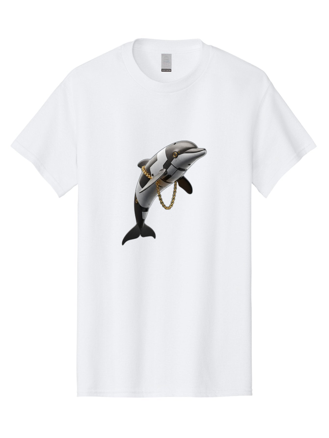 Dolphin-With-Chain-1 Men'S Graphic Tee, 100% Cotton, Comfortable Casual Summer Wear, Machine Washable, Vintage Camera, Old Camera, Antique Camera, Black Camera, Classic Photography, Photography Equipment, Nostalgic Device, Film Camera, Bam317 15