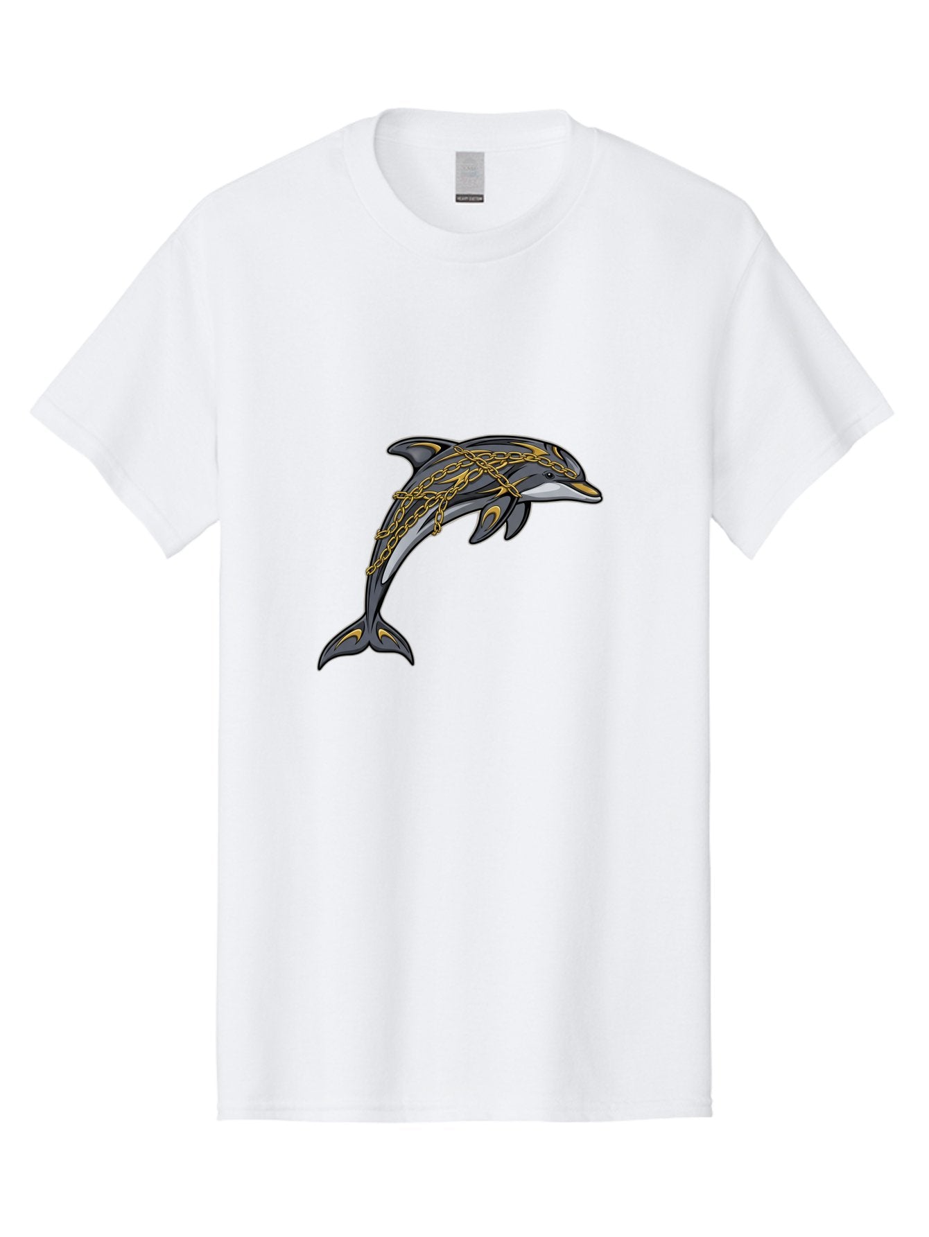 Dolphin-Wrapped-In-Chains Men'S Graphic Tee, 100% Cotton, Comfortable Casual Summer Wear, Machine Washable, Vintage Camera, Old Camera, Antique Camera, Black Camera, Classic Photography, Photography Equipment, Nostalgic Device, Film Camera, Bam320 5