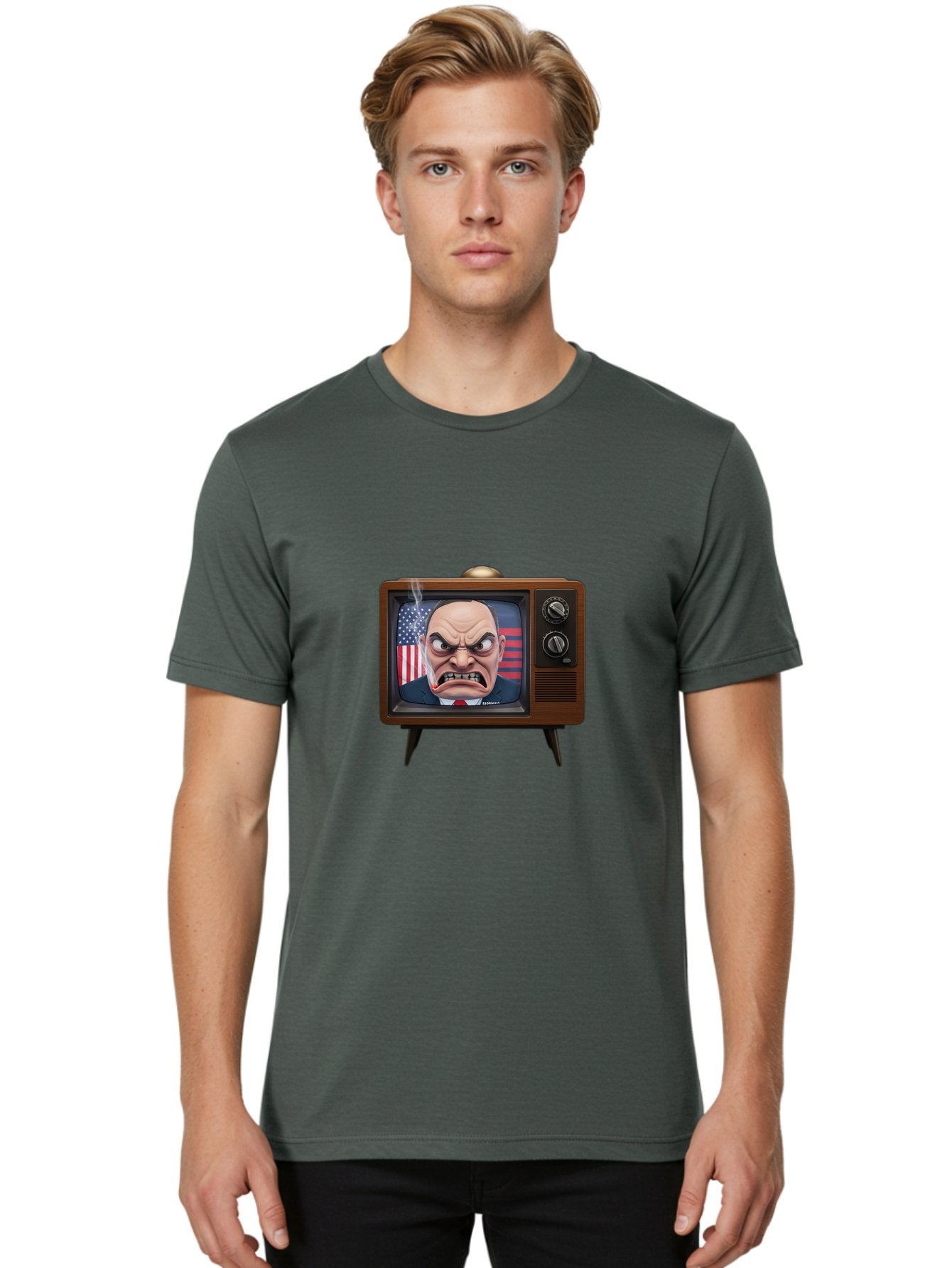 Donald-Trump-Tv Men'S Graphic Tee, 100% Cotton, Comfortable Casual Summer Wear, Machine Washable, Vintage Camera, Old Camera, Antique Camera, Black Camera, Classic Photography, Photography Equipment, Nostalgic Device, Film Camera, Camera Art Bam324 18