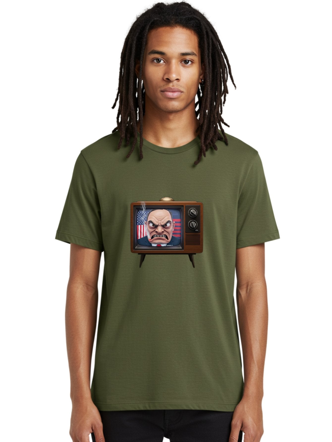 Donald-Trump-Tv Men'S Graphic Tee, 100% Cotton, Comfortable Casual Summer Wear, Machine Washable, Vintage Camera, Old Camera, Antique Camera, Black Camera, Classic Photography, Photography Equipment, Nostalgic Device, Film Camera, Camera Art Bam324 25