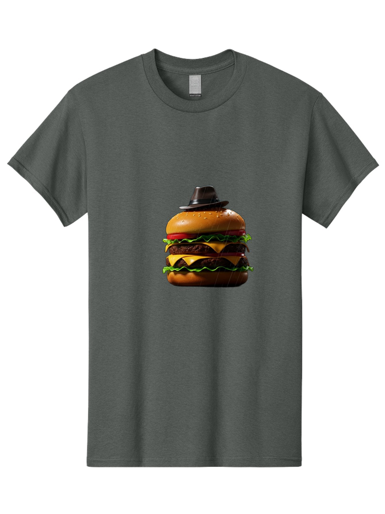 Double-Cheeseburger-With-Hat Men'S Graphic Tee, 100% Cotton, Comfortable Casual Summer Wear, Machine Washable, Vintage Camera, Old Camera, Antique Camera, Black Camera, Classic Photography, Photography Equipment, Nostalgic Device, Film Camera, Bam325 7
