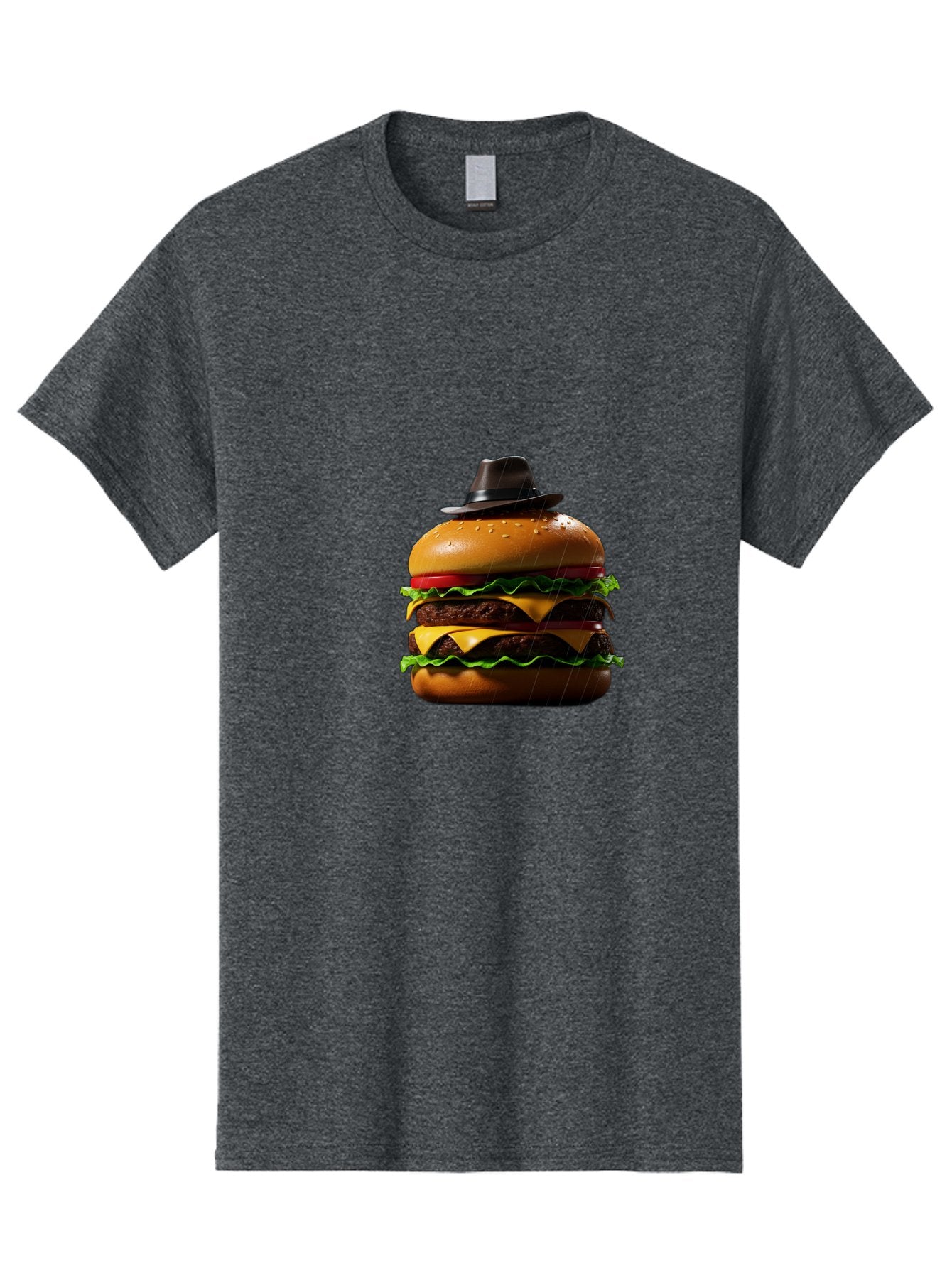 Double-Cheeseburger-With-Hat Men'S Graphic Tee, 100% Cotton, Comfortable Casual Summer Wear, Machine Washable, Vintage Camera, Old Camera, Antique Camera, Black Camera, Classic Photography, Photography Equipment, Nostalgic Device, Film Camera, Bam325 5