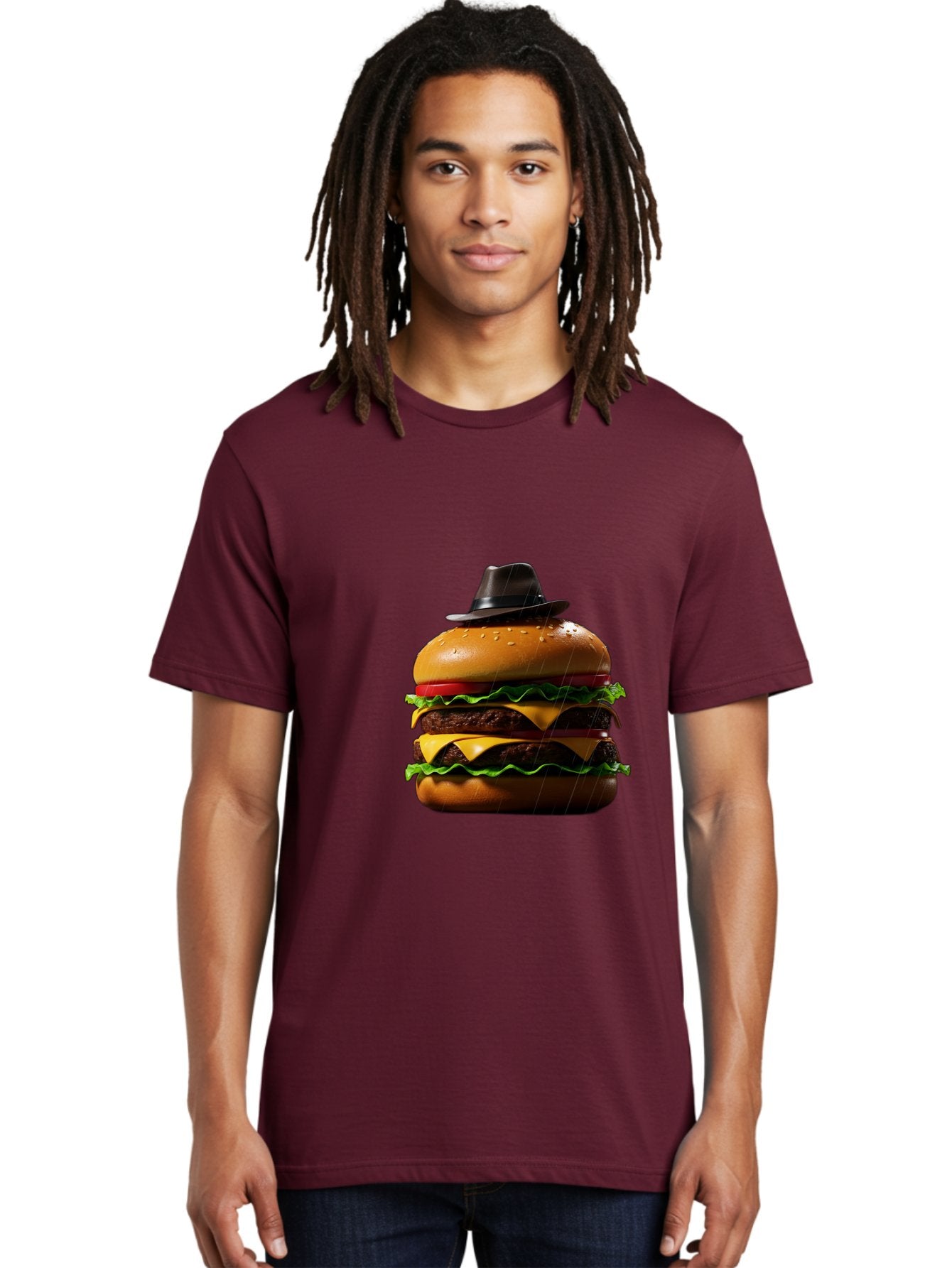 Double-Cheeseburger-With-Hat Men'S Graphic Tee, 100% Cotton, Comfortable Casual Summer Wear, Machine Washable, Vintage Camera, Old Camera, Antique Camera, Black Camera, Classic Photography, Photography Equipment, Nostalgic Device, Film Camera, Bam325 28