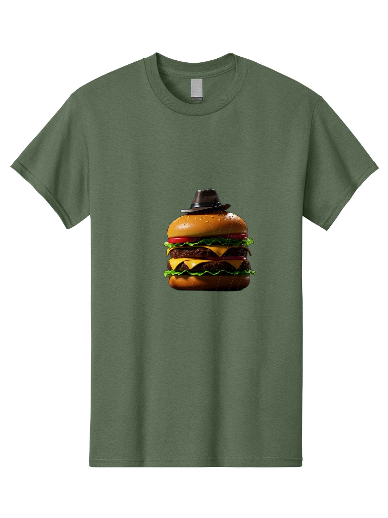 Double-Cheeseburger-With-Hat Men'S Graphic Tee, 100% Cotton, Comfortable Casual Summer Wear, Machine Washable, Vintage Camera, Old Camera, Antique Camera, Black Camera, Classic Photography, Photography Equipment, Nostalgic Device, Film Camera, Bam325 11